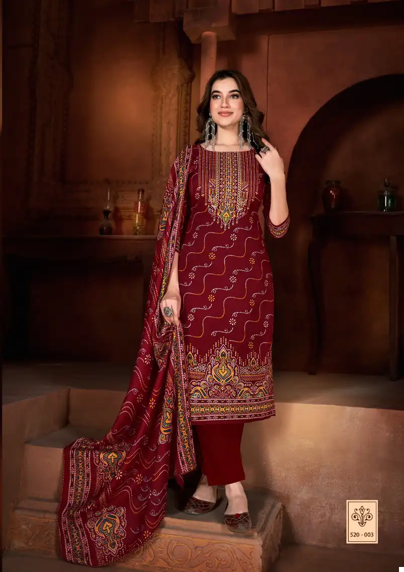 Zulfat Designer Riyana Pashmina Wholesale Fancy Winter Wear Salwar Suit Catalog — Wholesale Salwar Suits, MPA wholesale from Surat — view 6