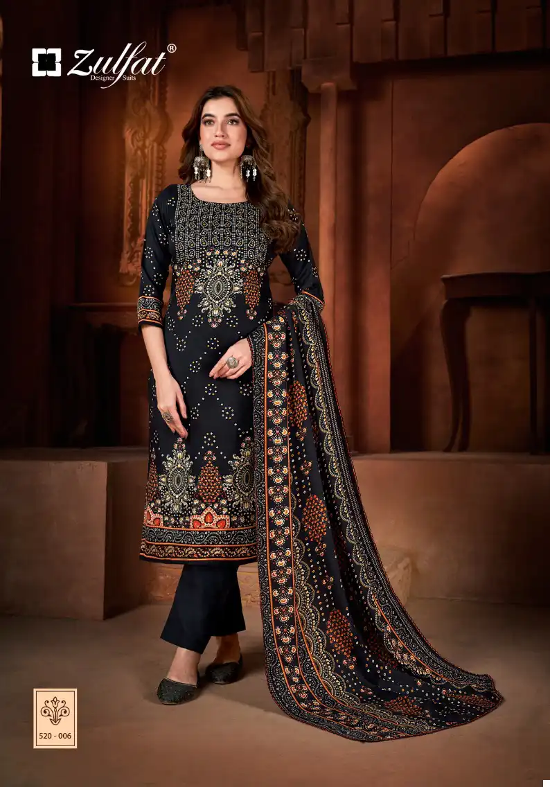 Zulfat Designer Riyana Pashmina Wholesale Fancy Winter Wear Salwar Suit Catalog — Wholesale Salwar Suits, MPA wholesale from Surat — view 7