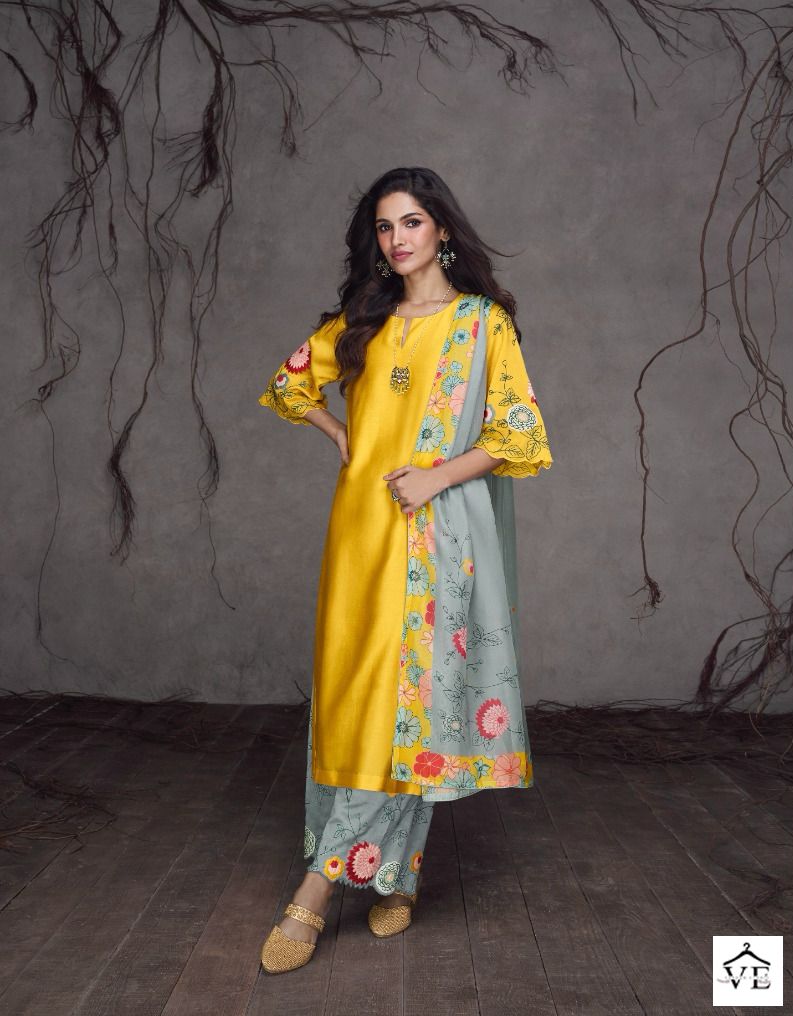 Sayuri Designer Rubaab Silk Wholesale Designer Readymade Salwar Suit Catalog - 4 Pcs Set — Wholesale Salwar Suits, Sayuri Designer wholesale from Surat — view 2