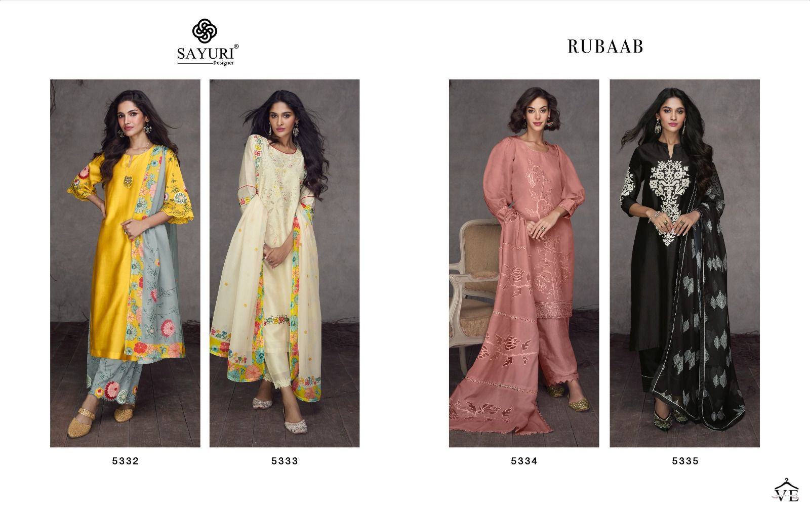Sayuri Designer Rubaab Silk Wholesale Designer Readymade Salwar Suit Catalog - 4 Pcs Set — Wholesale Salwar Suits, Sayuri Designer wholesale from Surat — view 5