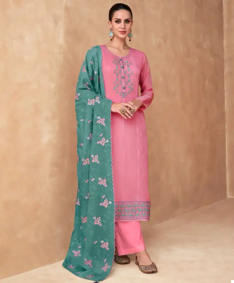 Gulkayra Rutba Real Chinon & Georgette Wholesale Salwar Suit Catalog — Wholesale Salwar Suits, MPA wholesale from Surat — view 1