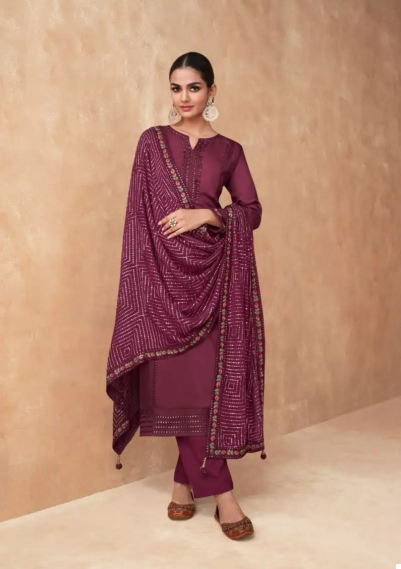 Gulkayra Rutba Real Chinon & Georgette Wholesale Salwar Suit Catalog — Wholesale Salwar Suits, MPA wholesale from Surat - Gallery Image 3
