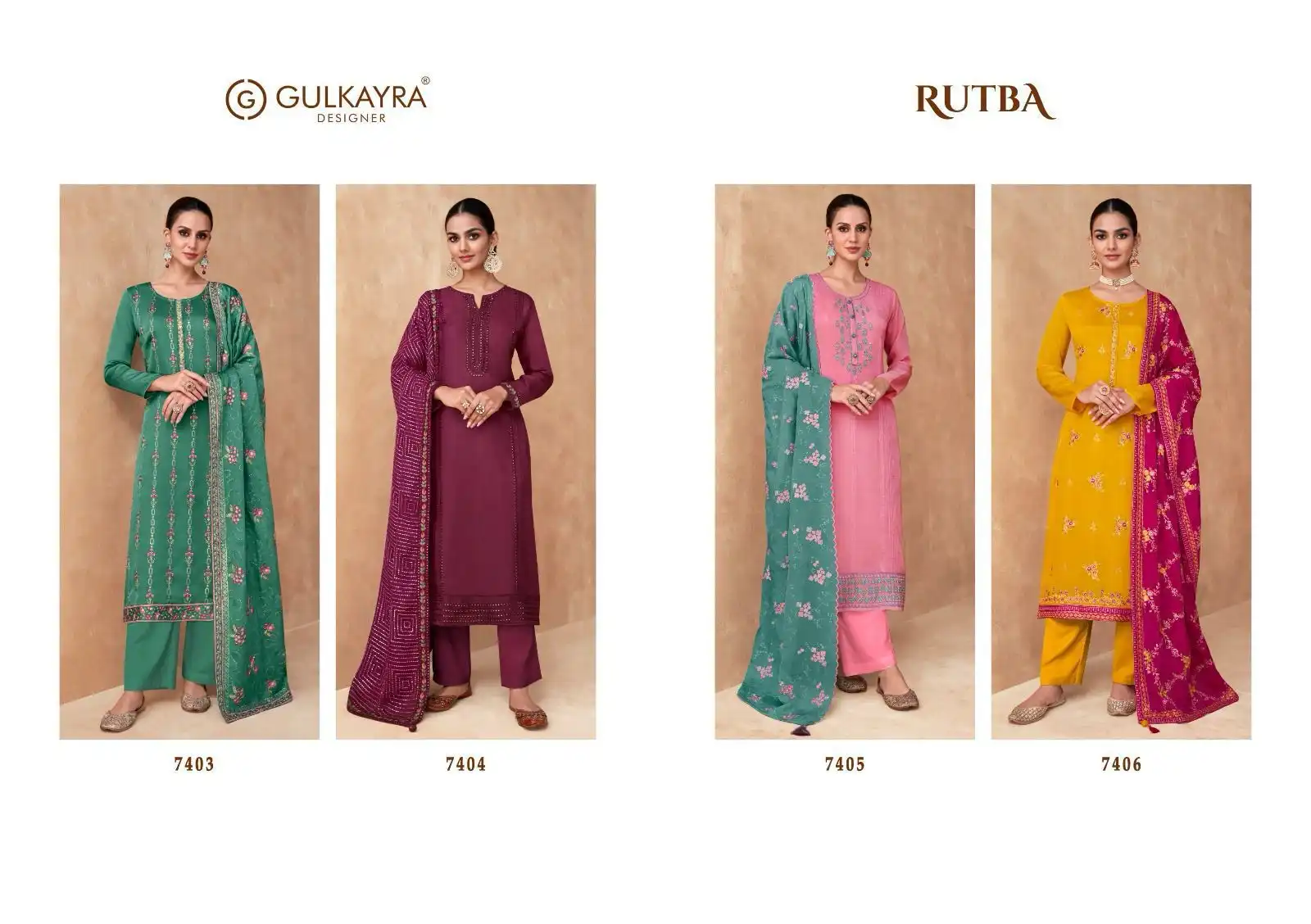 Gulkayra Rutba Real Chinon &amp; Georgette Wholesale Salwar Suit Catalog — Wholesale Salwar Suits, MPA wholesale from Surat — view 5
