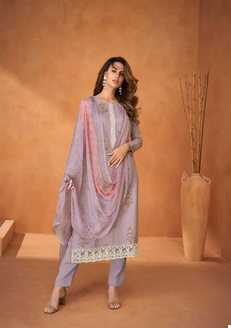 Karachi Rutba Lawn Cotton Wholesale Fancy Embroidery Work Salwar Suit Catalog — Wholesale Salwar Suits, MPA wholesale from Surat - Gallery Image 6