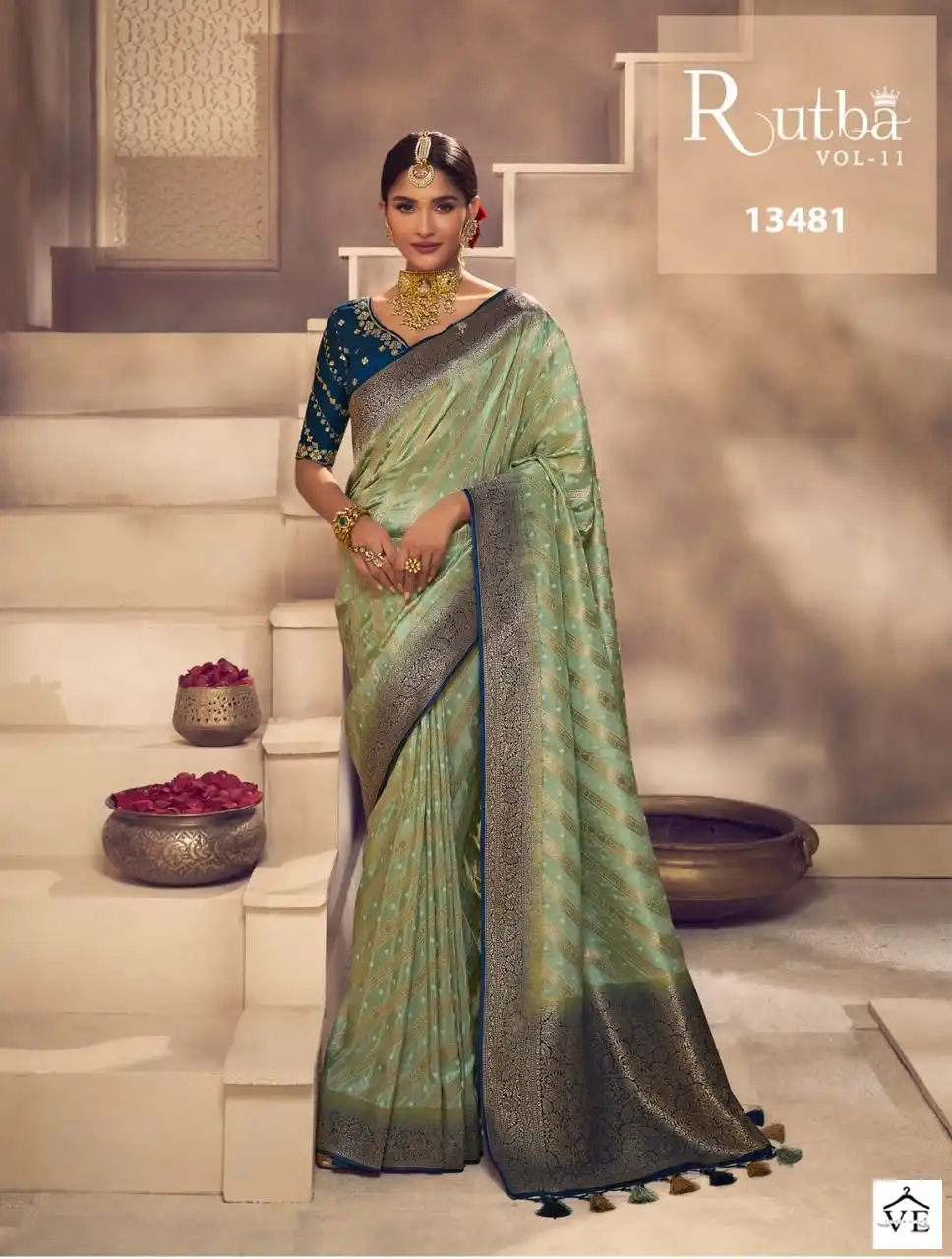 Royal Rutba Vol 11 Fancy Wholesale Designer Sarees — Wholesale Sarees, MPA wholesale from Surat — view 3