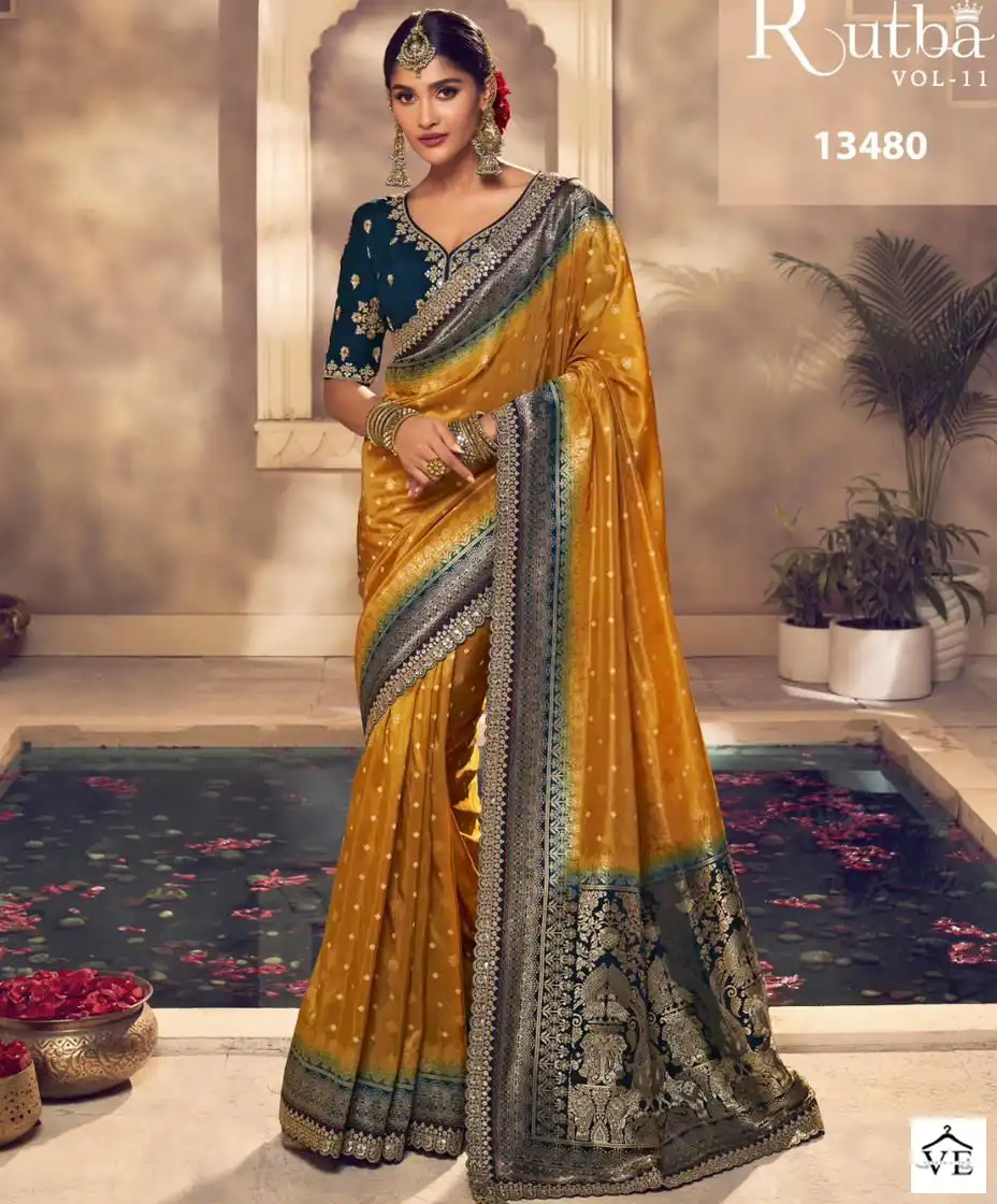 Royal Rutba Vol 11 Fancy Wholesale Designer Sarees — Wholesale Sarees, MPA wholesale from Surat — view 1
