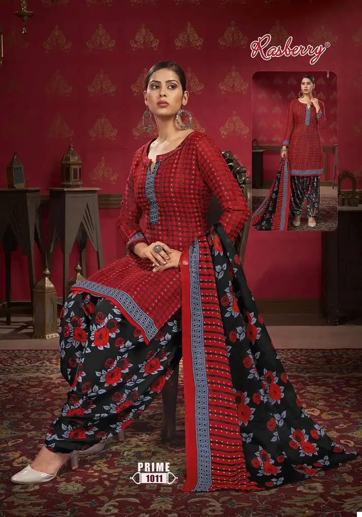 Vardan Ethnic Rasberry Prime Vol 1 Heavy Indo Cotton Wholesale Readymade Salwar Suit Catalog — Wholesale Salwar Suits, MPA wholesale from Surat - Gallery Image 11