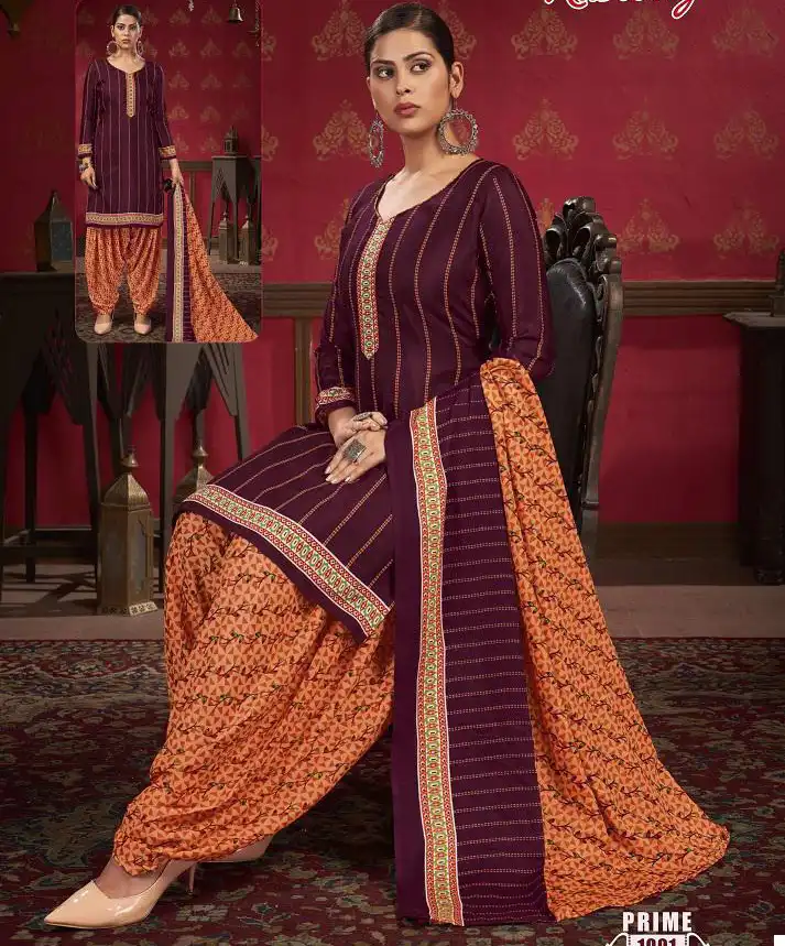 Vardan Ethnic Rasberry Prime Vol 1 Heavy Indo Cotton Wholesale Readymade Salwar Suit Catalog — Wholesale Salwar Suits, MPA wholesale from Surat — view 1