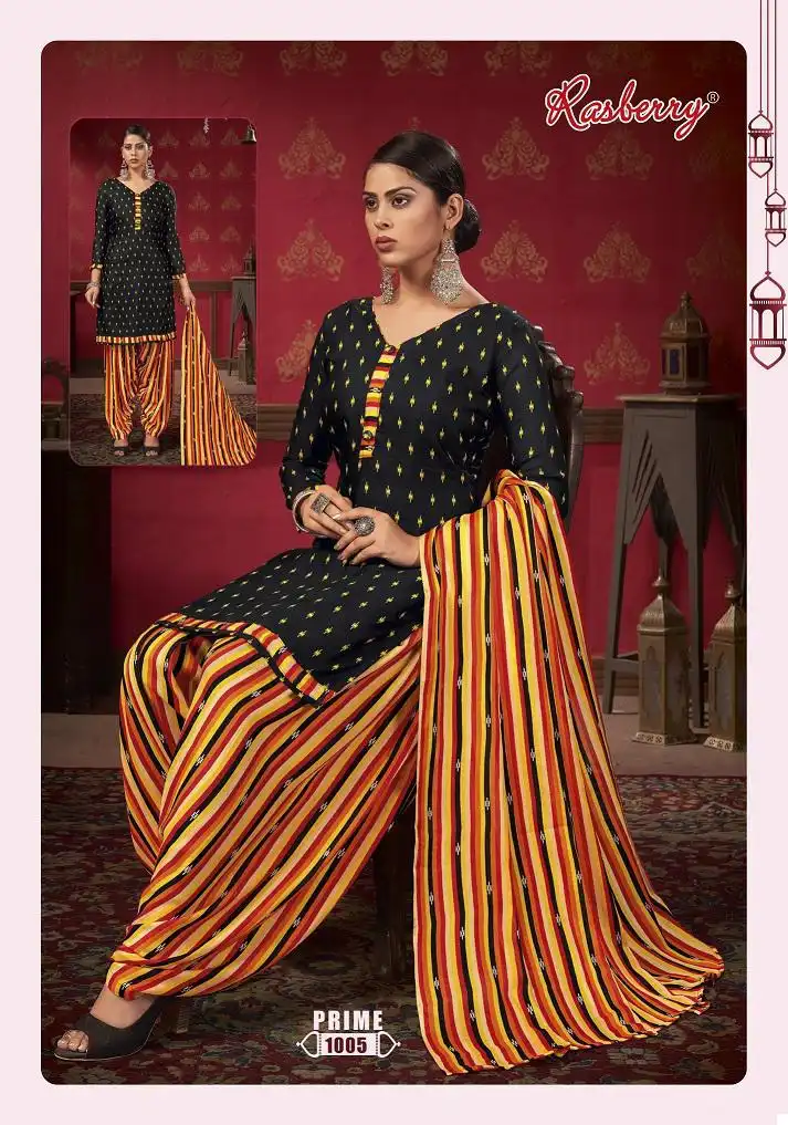 Vardan Ethnic Rasberry Prime Vol 1 Heavy Indo Cotton Wholesale Readymade Salwar Suit Catalog — Wholesale Salwar Suits, MPA wholesale from Surat - Gallery Image 4