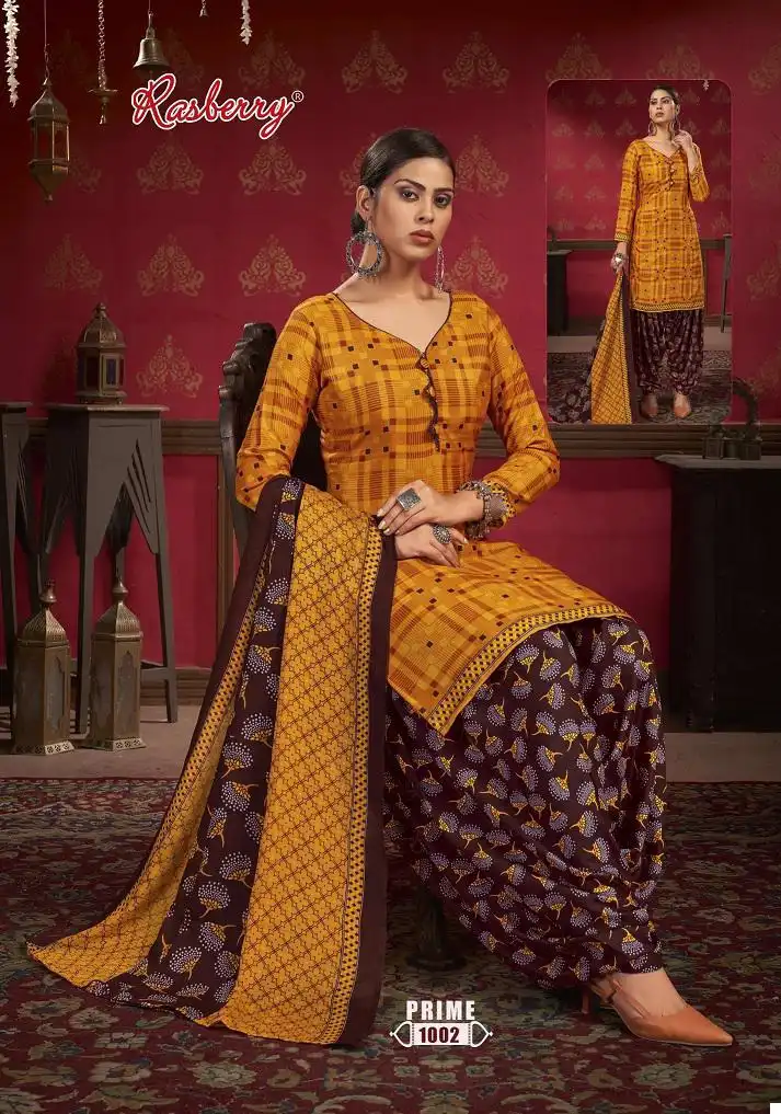 Vardan Ethnic Rasberry Prime Vol 1 Heavy Indo Cotton Wholesale Readymade Salwar Suit Catalog — Wholesale Salwar Suits, MPA wholesale from Surat - Gallery Image 6
