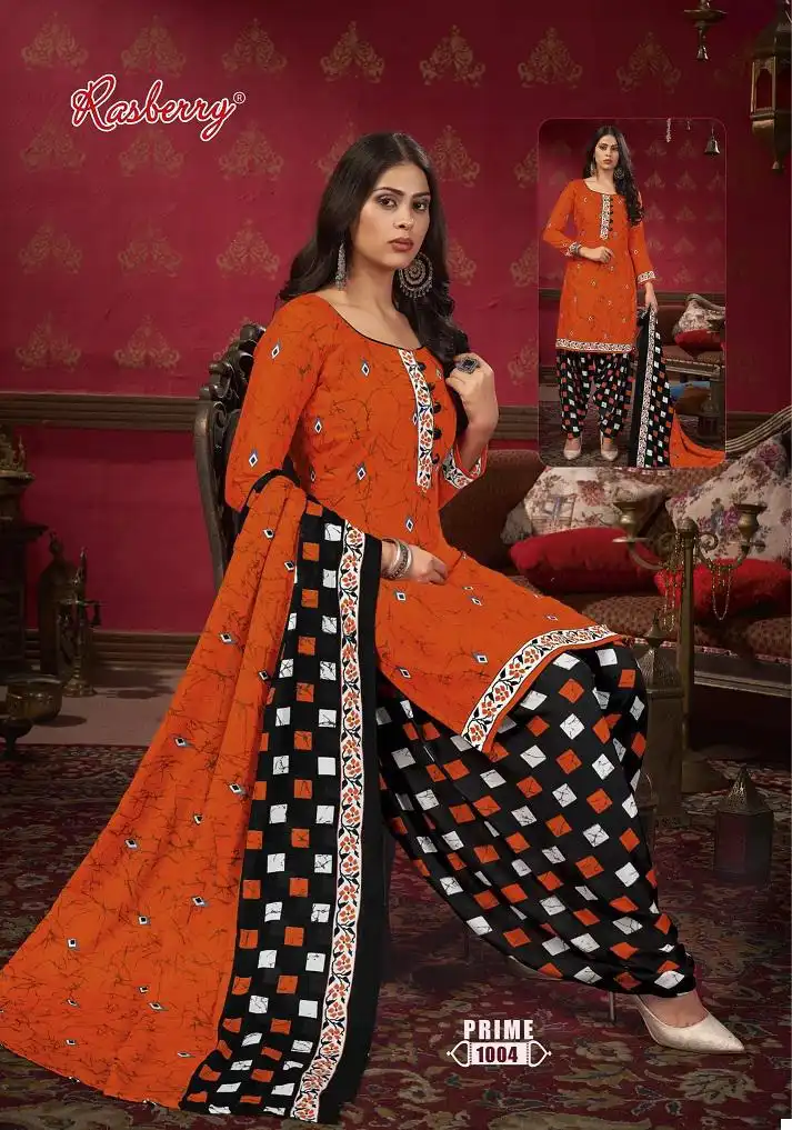 Vardan Ethnic Rasberry Prime Vol 1 Heavy Indo Cotton Wholesale Readymade Salwar Suit Catalog — Wholesale Salwar Suits, MPA wholesale from Surat - Gallery Image 7
