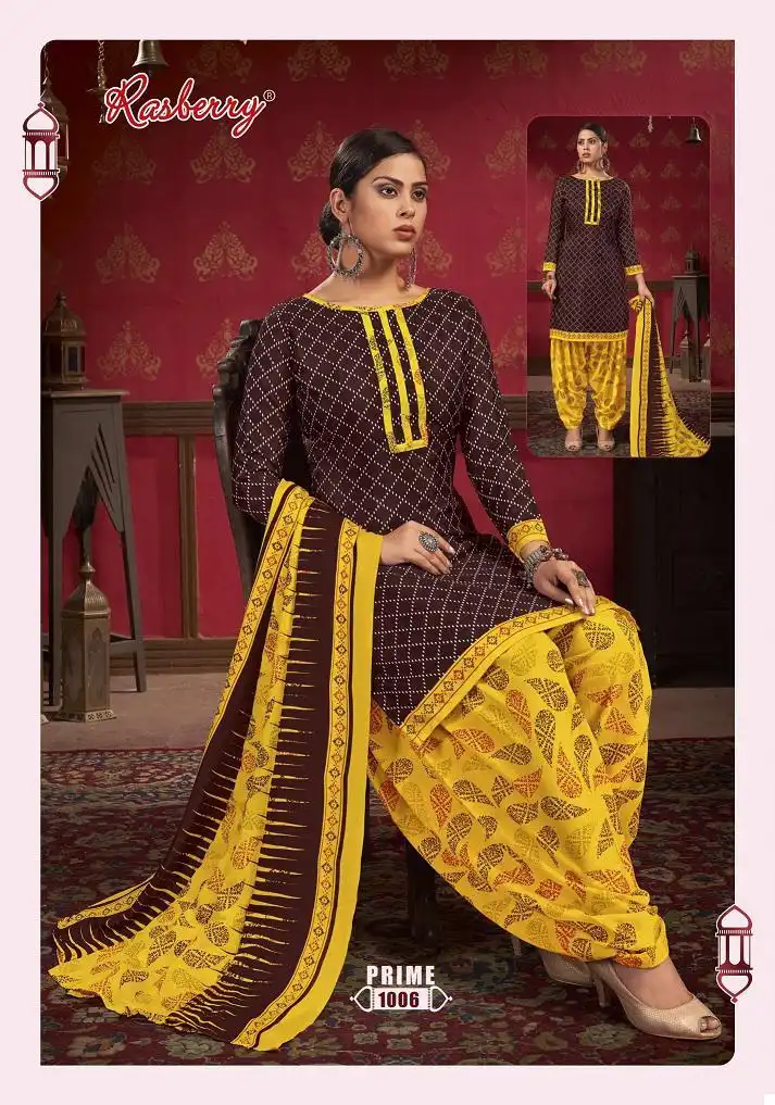 Vardan Ethnic Rasberry Prime Vol 1 Heavy Indo Cotton Wholesale Readymade Salwar Suit Catalog — Wholesale Salwar Suits, MPA wholesale from Surat - Gallery Image 8