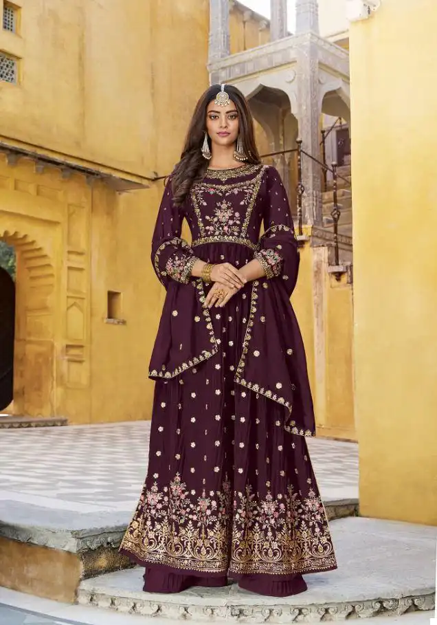 Your Choice Raziya Blooming Georgette Wholesale Nyra Cut Suits Catalog — Wholesale Salwar Suits, MPA wholesale from Surat — Photo 2