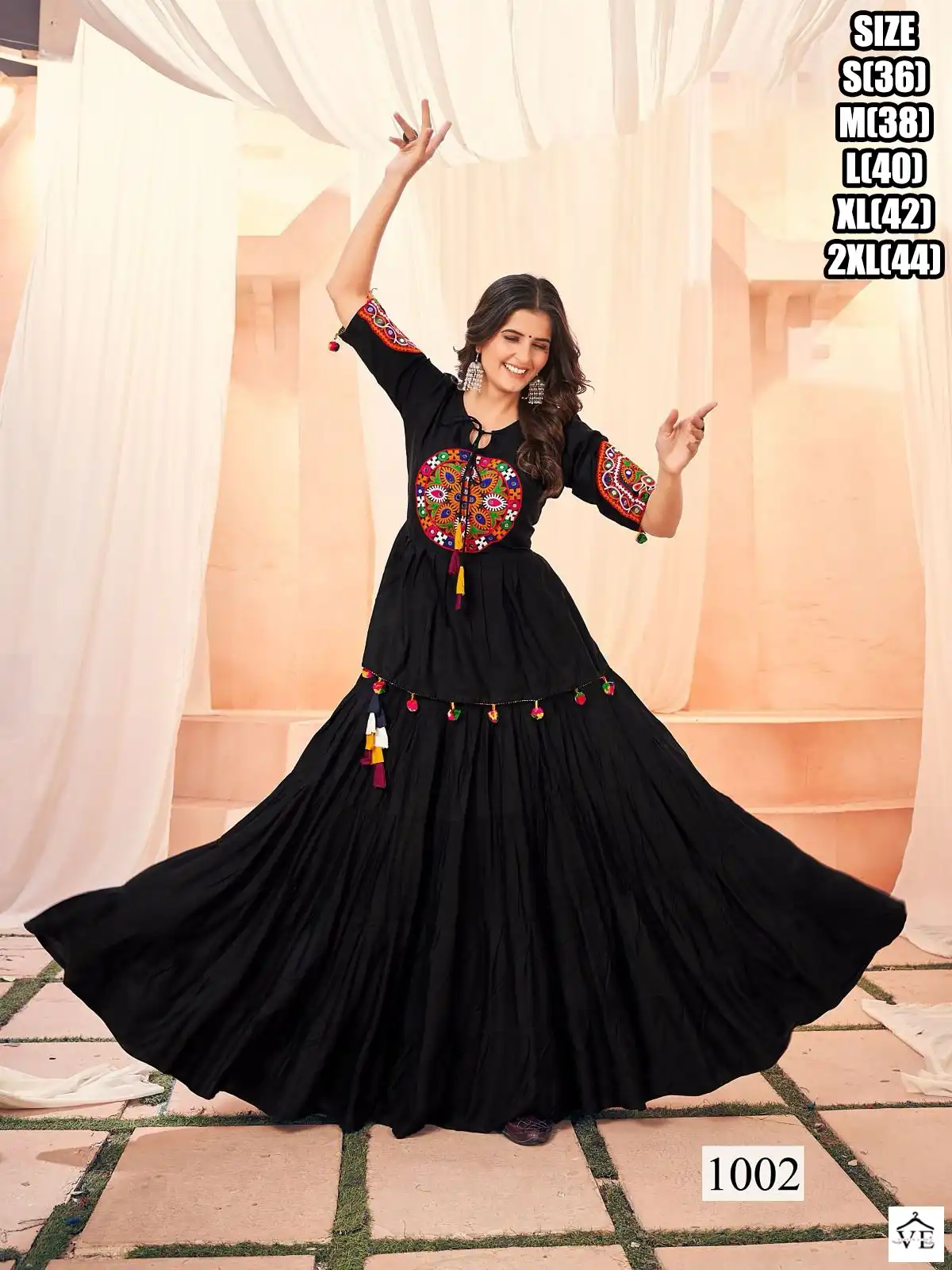 Vardan Ethnic Eady To Wear 2 Piece Heavy Rayon Wholesale Designer Skirt And Top — Wholesale Kurtis, MPA wholesale from Surat - Gallery Image 2
