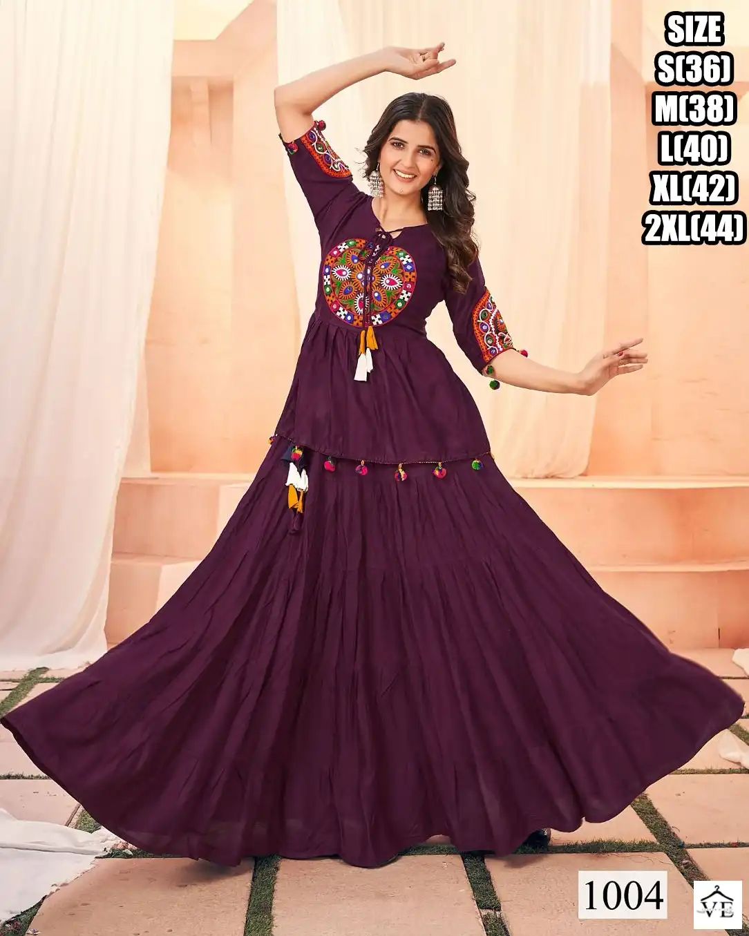 Vardan Ethnic Eady To Wear 2 Piece Heavy Rayon Wholesale Designer Skirt And Top — Wholesale Kurtis, MPA wholesale from Surat - Gallery Image 6