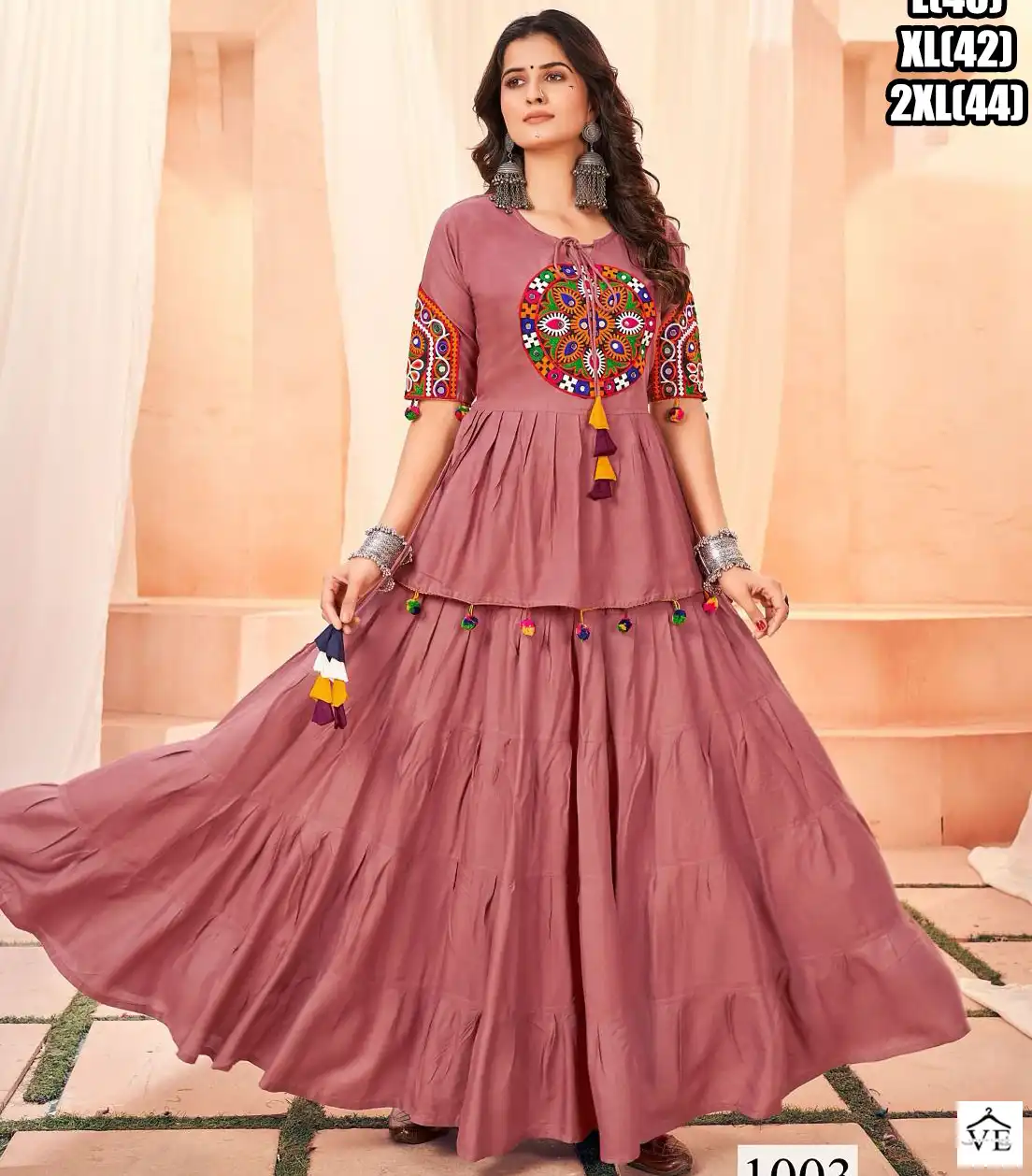 Vardan Ethnic Eady To Wear 2 Piece Heavy Rayon Wholesale Designer Skirt And Top — Wholesale Kurtis, MPA wholesale from Surat — view 1