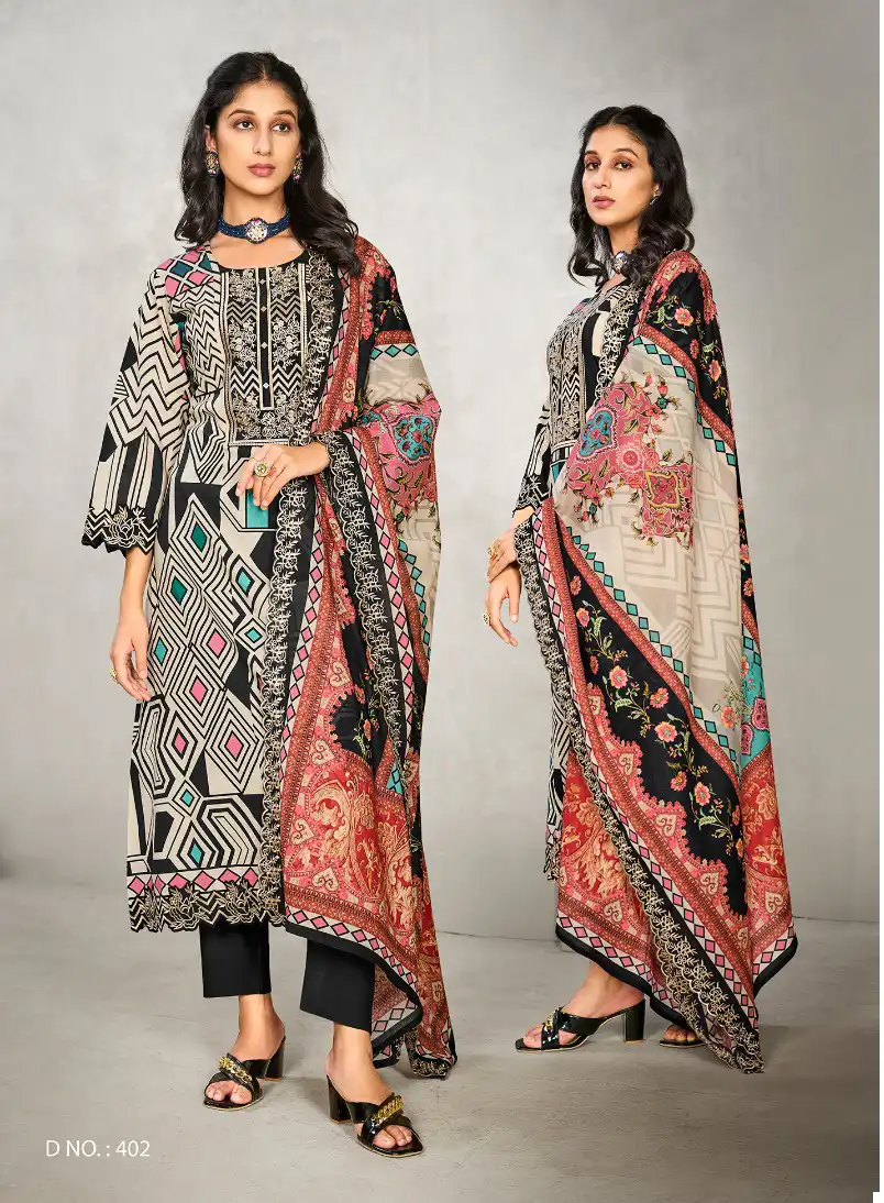 Relssa Eligence Pure Maslin Wholesale Designer Salwar Suit Catalog — Wholesale Salwar Suits, MPA wholesale from Surat — view 2