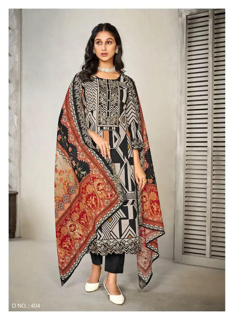 Relssa Eligence Pure Maslin Wholesale Designer Salwar Suit Catalog — Wholesale Salwar Suits, MPA wholesale from Surat — view 4