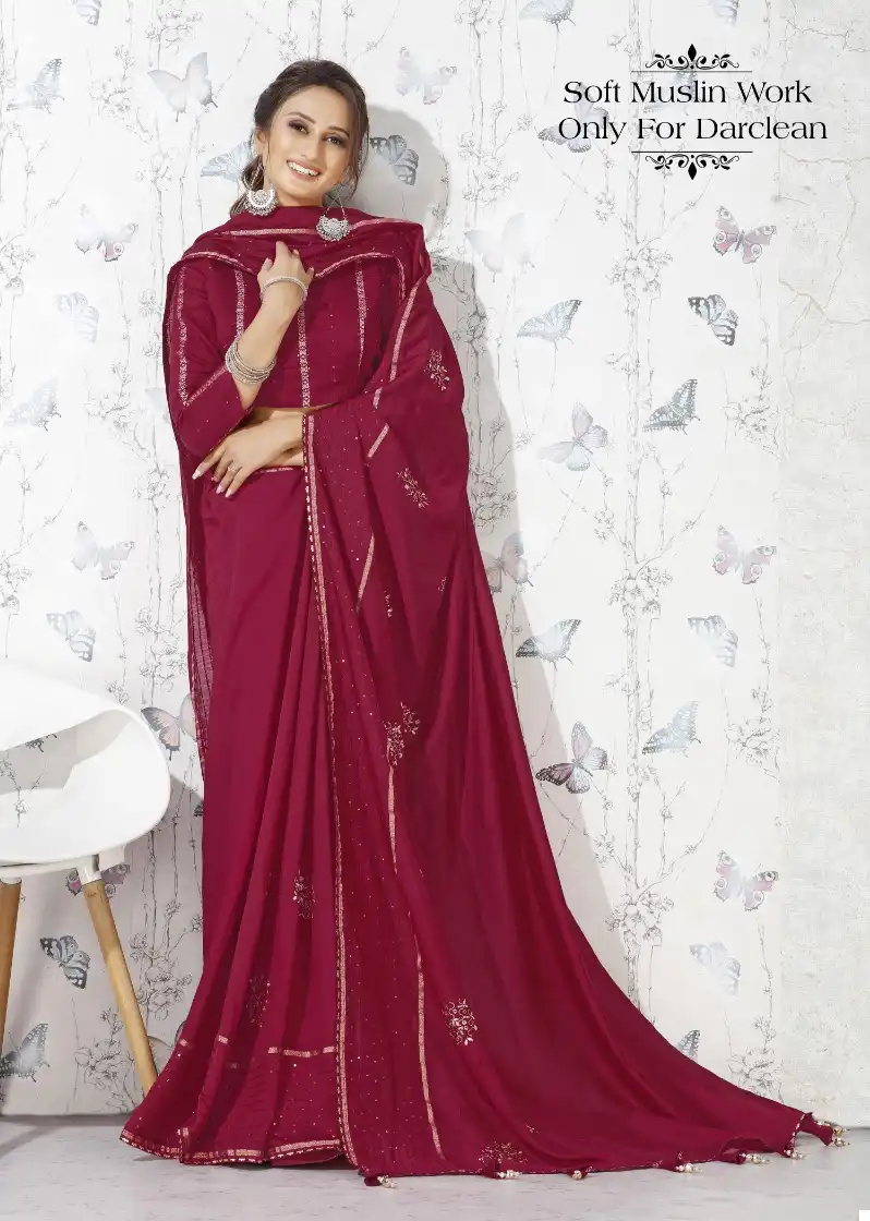 Vardan Ethnic Riwaz 253 Soft Muslin Wholesale Sarees Catalog — Wholesale Sarees, MPA wholesale from Surat - Gallery Image 3