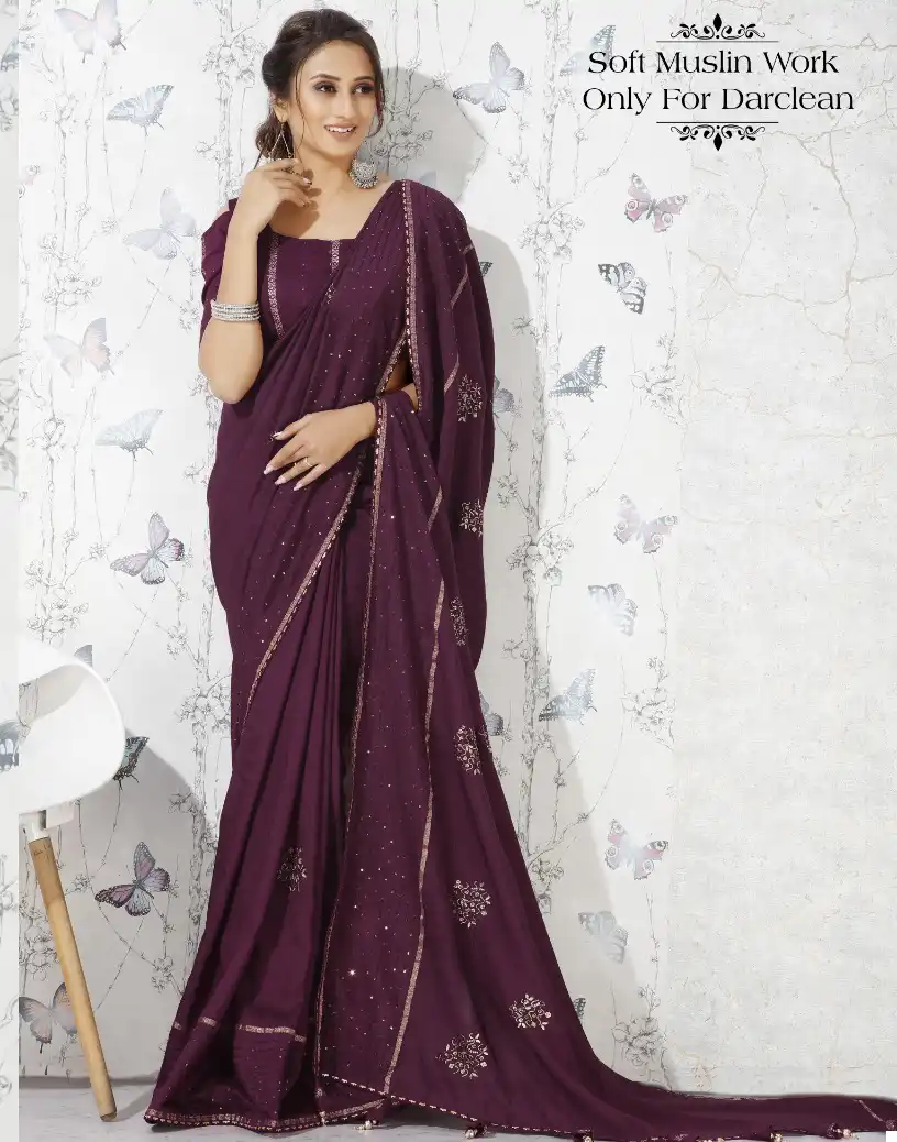 Vardan Ethnic Riwaz 253 Soft Muslin Wholesale Sarees Catalog — Wholesale Sarees, MPA wholesale from Surat — view 1