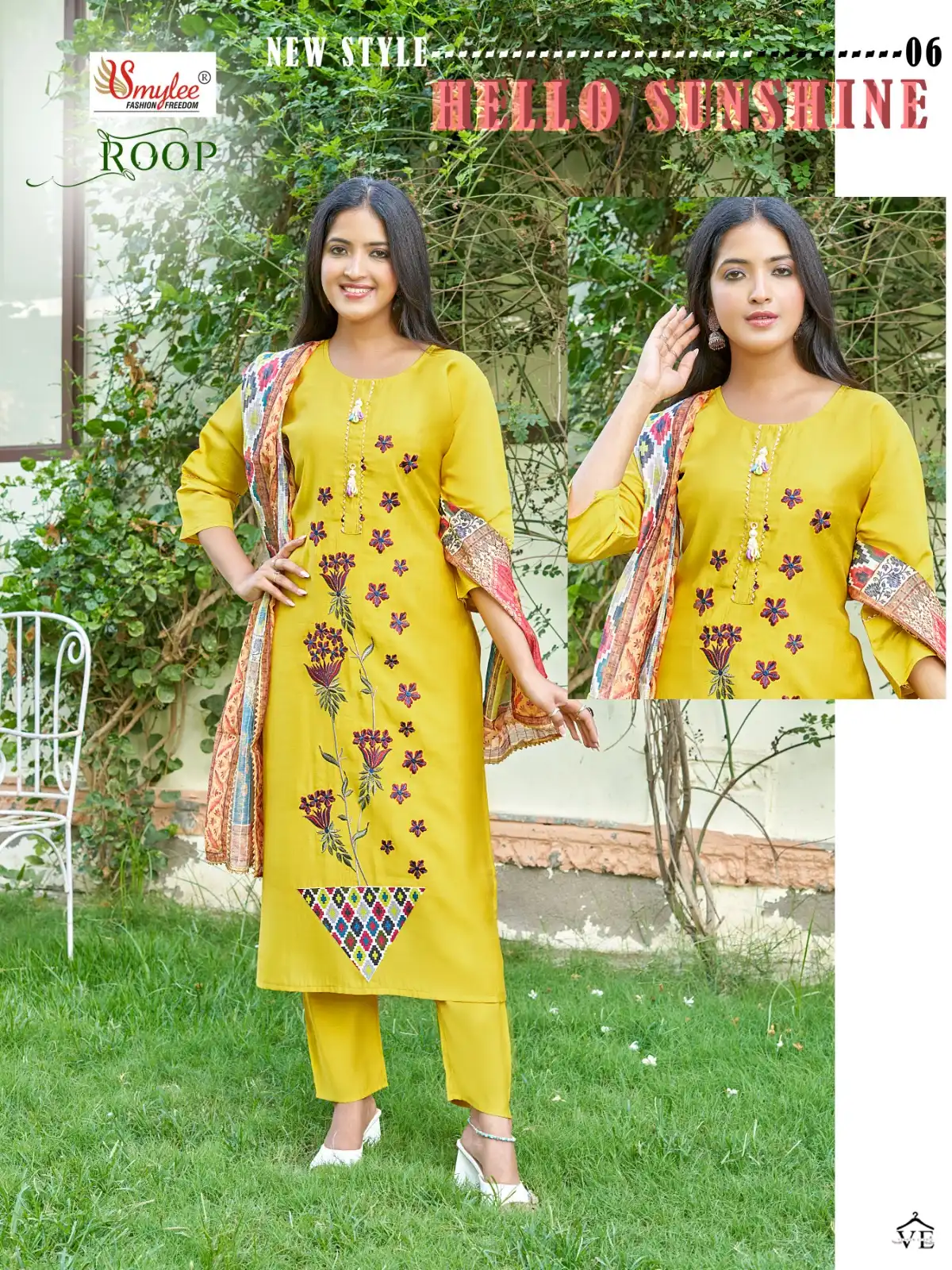 Rung Roop Heavy Roman Silk Wholesale Designer Readymade Salwar Suit Catalog — Wholesale Salwar Suits, MPA wholesale from Surat - Gallery Image 3