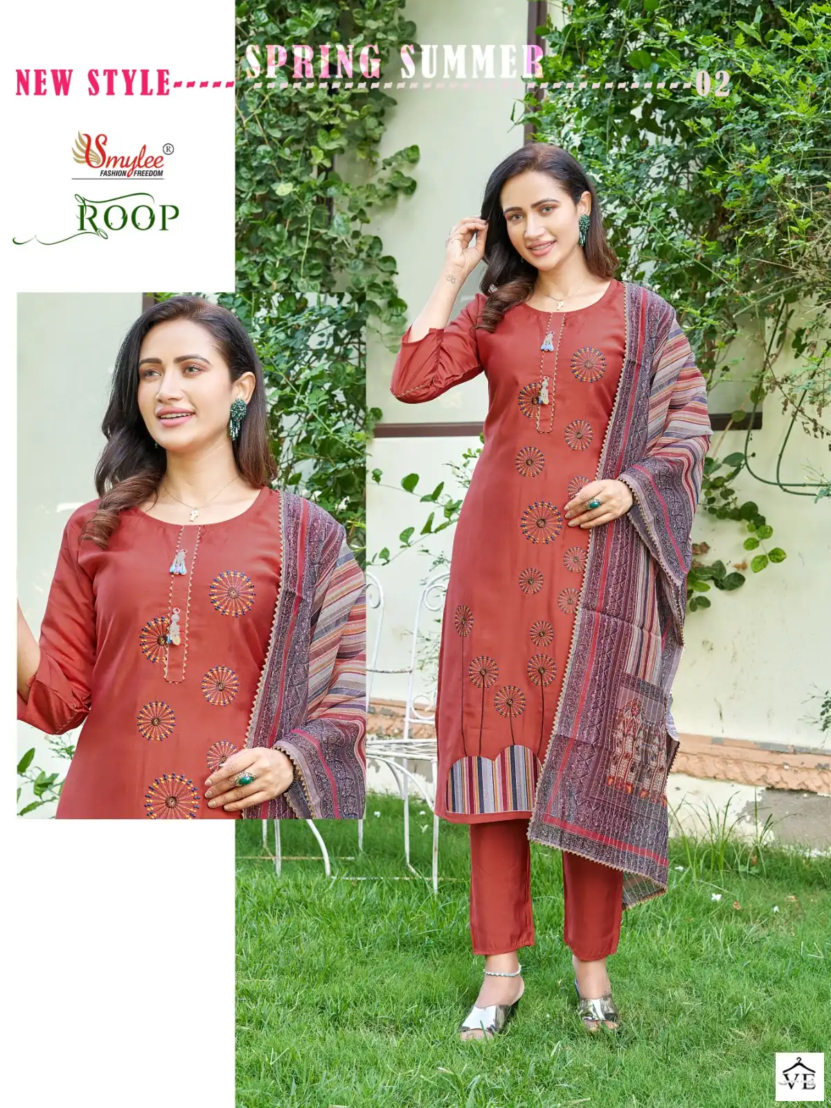 Rung Roop Heavy Roman Silk Wholesale Designer Readymade Salwar Suit Catalog — Wholesale Salwar Suits, MPA wholesale from Surat - Gallery Image 4