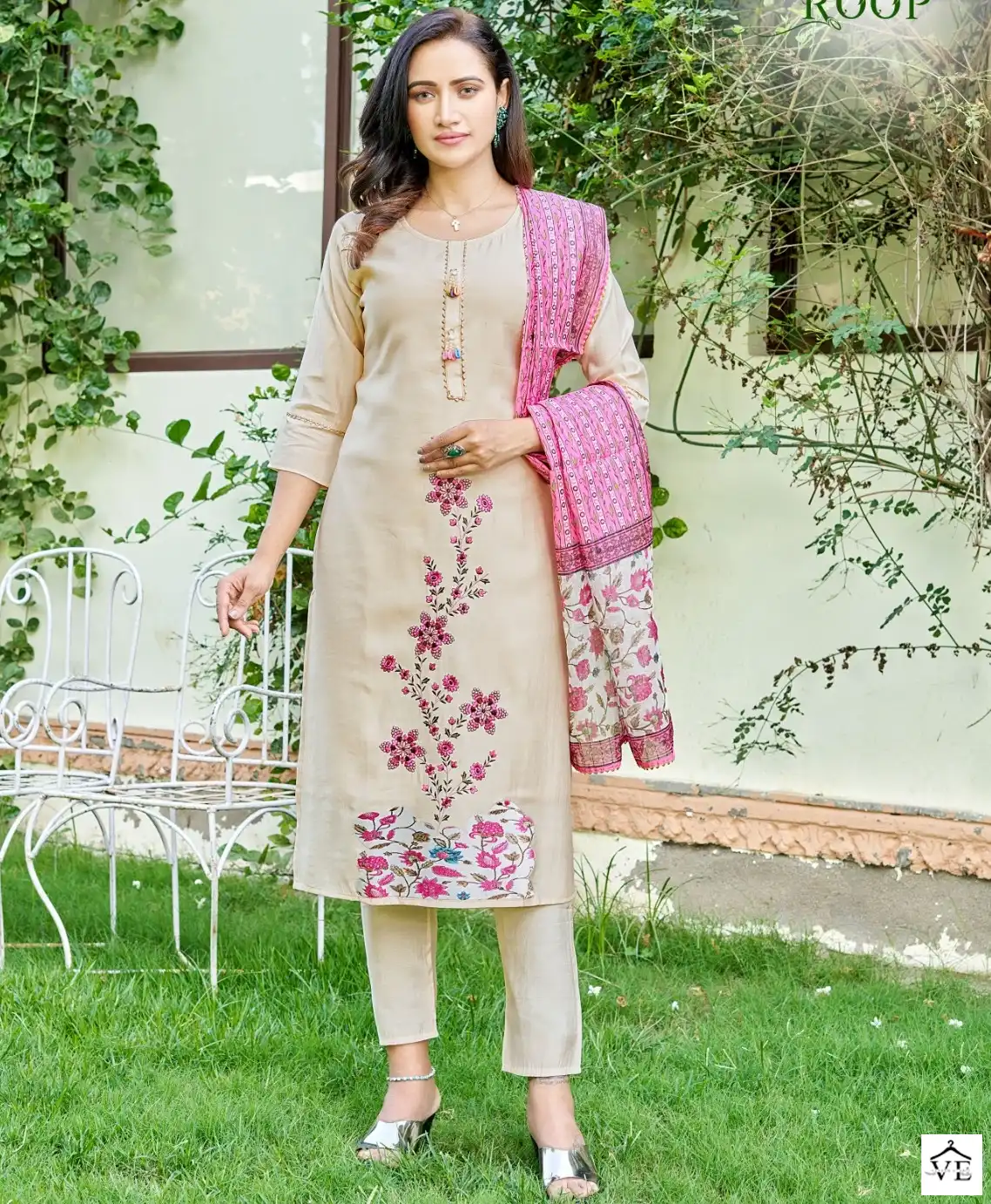 Rung Roop Heavy Roman Silk Wholesale Designer Readymade Salwar Suit Catalog — Wholesale Salwar Suits, MPA wholesale from Surat — view 1