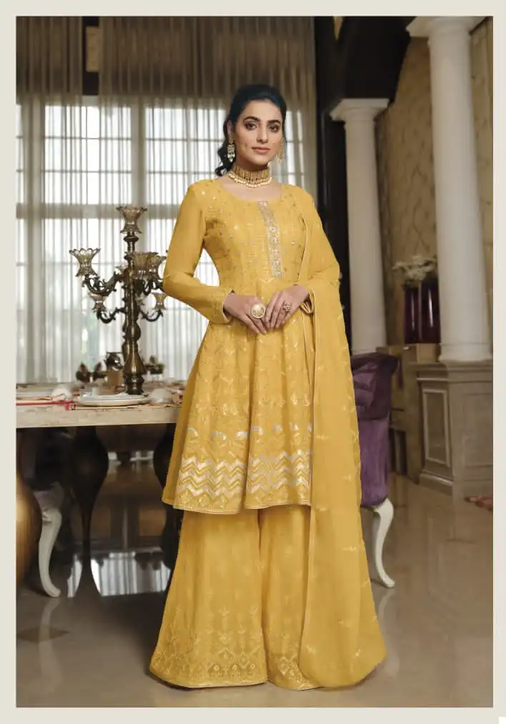 Amyra Ruby Vol-3 Pure Georgette Wholesale Readymade Suits Catalog — Wholesale Salwar Suits, MPA wholesale from Surat - Gallery Image 4