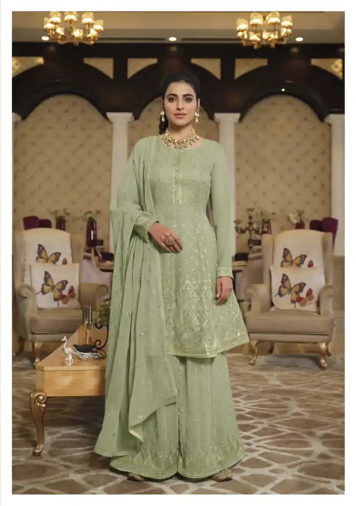 Amyra Ruby Vol-3 Pure Georgette Wholesale Readymade Suits Catalog — Wholesale Salwar Suits, MPA wholesale from Surat - Gallery Image 2