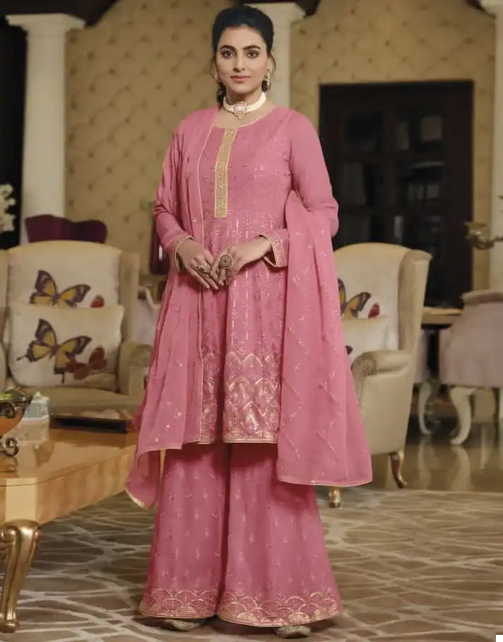 Amyra Ruby Vol-3 Pure Georgette Wholesale Readymade Suits Catalog — Wholesale Salwar Suits, MPA wholesale from Surat — view 1