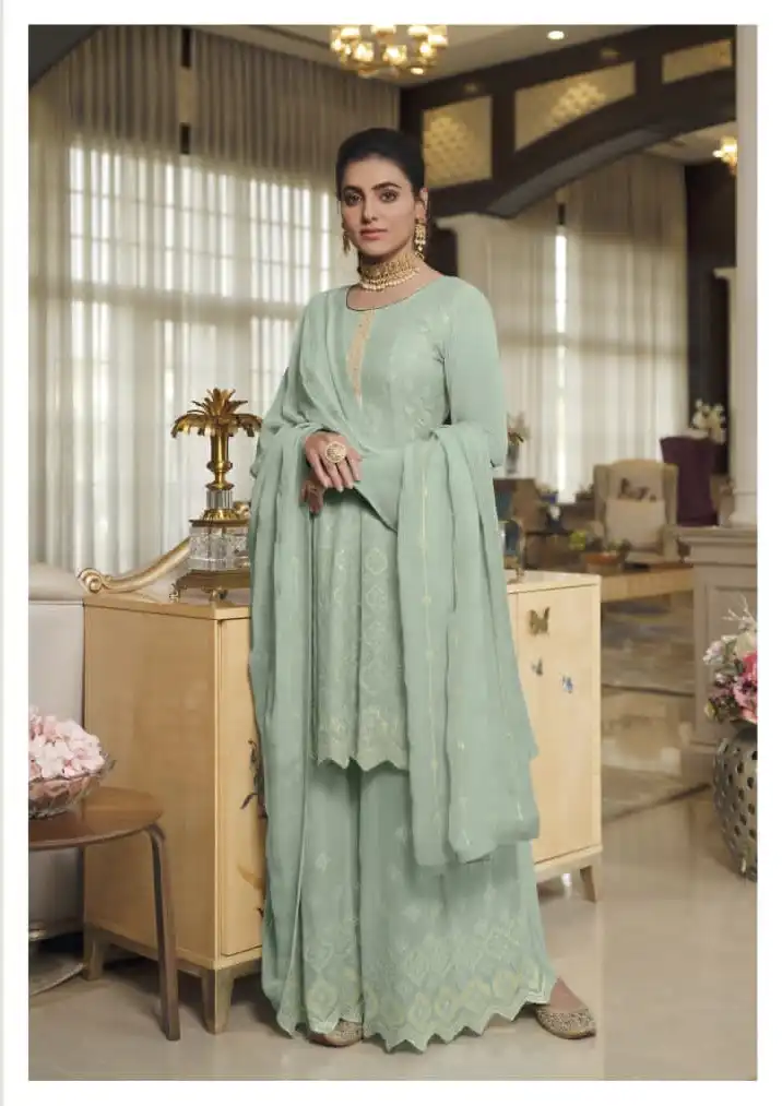 Amyra Ruby Vol-3 Pure Georgette Wholesale Readymade Suits Catalog — Wholesale Salwar Suits, MPA wholesale from Surat - Gallery Image 3