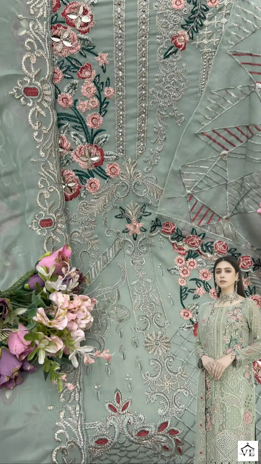 Shanaya S 148 Faux Georgette Wholesale Designer Pakistani Salwar Suit — Wholesale Salwar Suits, MPA wholesale from Surat — view 4