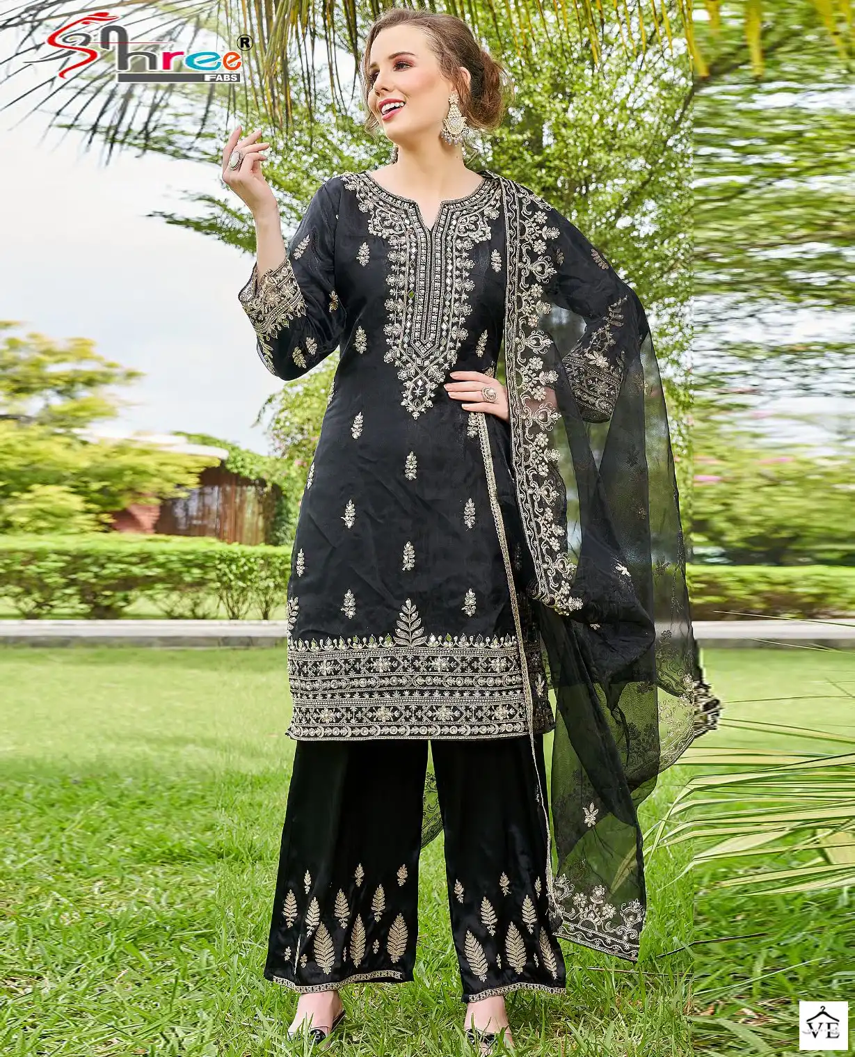 Shree Fab S 901 & 902 Georgette Wholesale Designer Pakistani Salwar Suit — Wholesale Salwar Suits, Shree Fabs wholesale from Surat - Gallery Image 2