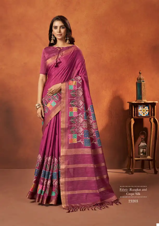 Mahotsav Saachi Real Chinon & Georgette Wholesale Saree Catalog — Wholesale Sarees, MPA wholesale from Surat - Gallery Image 5