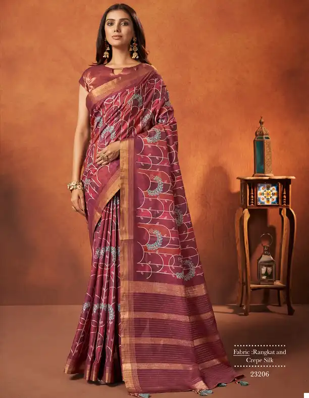 Mahotsav Saachi Real Chinon & Georgette Wholesale Saree Catalog — Wholesale Sarees, MPA wholesale from Surat — view 1