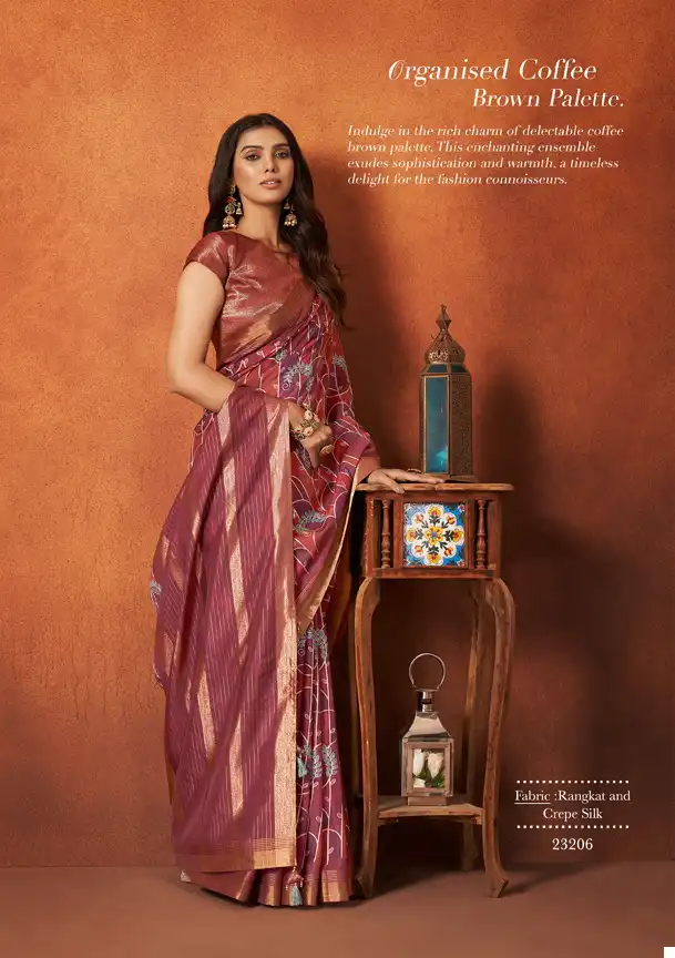 Mahotsav Saachi Real Chinon & Georgette Wholesale Saree Catalog — Wholesale Sarees, MPA wholesale from Surat - Gallery Image 3