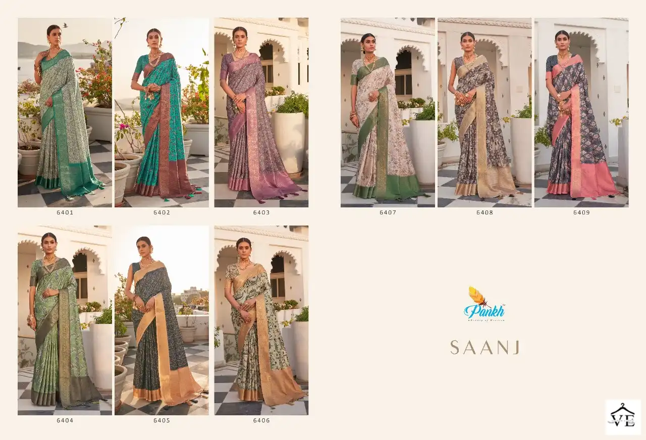 Pankh Saanj Khadi Silk Wholesale Fancy Sarees Catalog — Wholesale Sarees, MPA wholesale from Surat — view 10