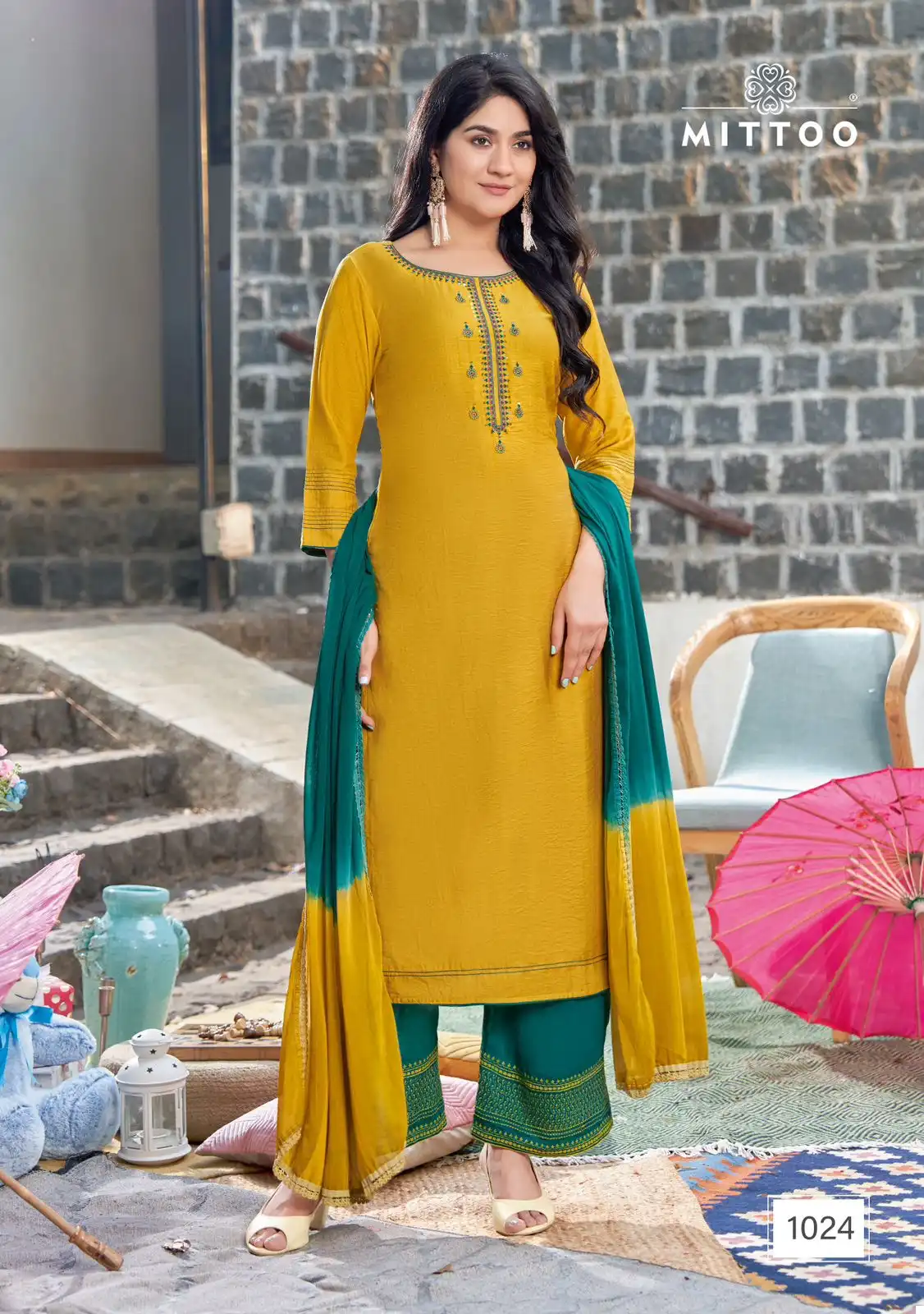 Mittoo Saara Vol 3 Heavy Rayon Wholesale Readymade Suits Catalog — Wholesale Salwar Suits, Mittoo wholesale from Surat - Gallery Image 6