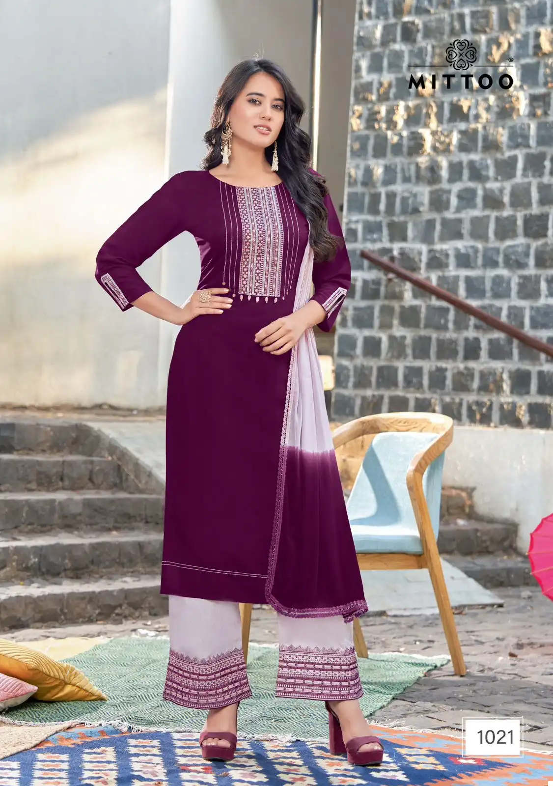 Mittoo Saara Vol 3 Heavy Rayon Wholesale Readymade Suits Catalog — Wholesale Salwar Suits, Mittoo wholesale from Surat - Gallery Image 3