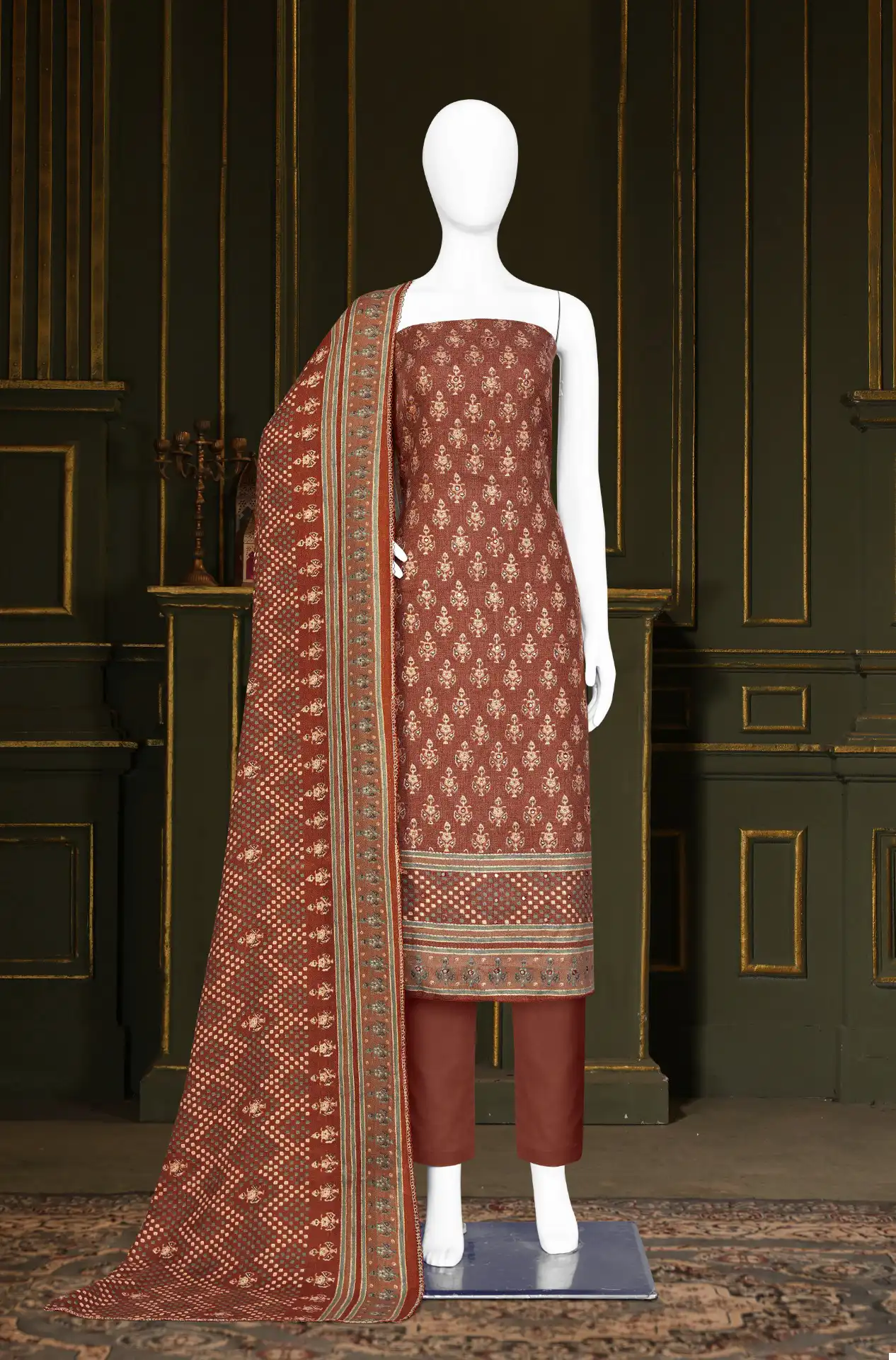 Bipson Safari 2341 Pure Woollen Safari Pashmina Wholesale Winter Wear Salwar Suit Catalog — Wholesale Sarees, MPA wholesale from Surat - Gallery Image 2