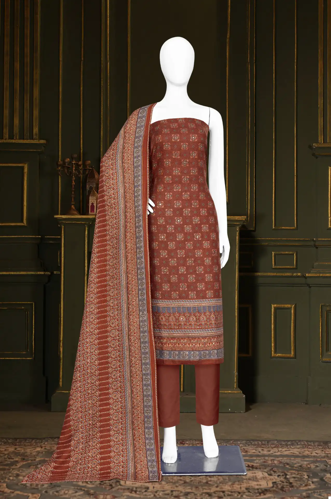Bipson Safari 2342 Pure Woollen Safari Pashmina Wholesale Winter Wear Salwar Suit Catalog — Wholesale Salwar Suits, MPA wholesale from Surat - Gallery Image 3