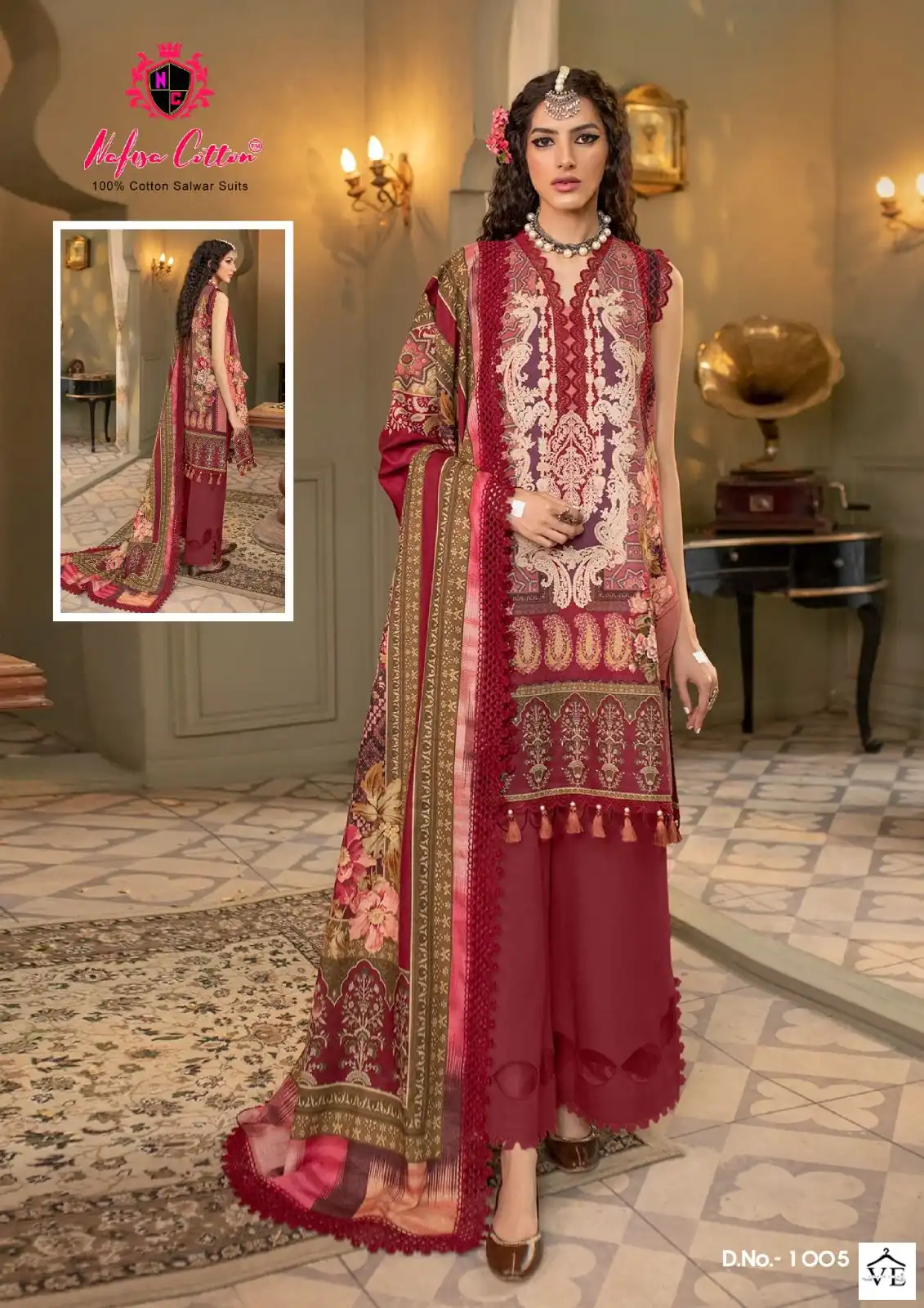 Nafisa Safina Cotton Wholesale Pakistani Salwar Suit Catalog — Wholesale Salwar Suits, MPA wholesale from Surat — view 9