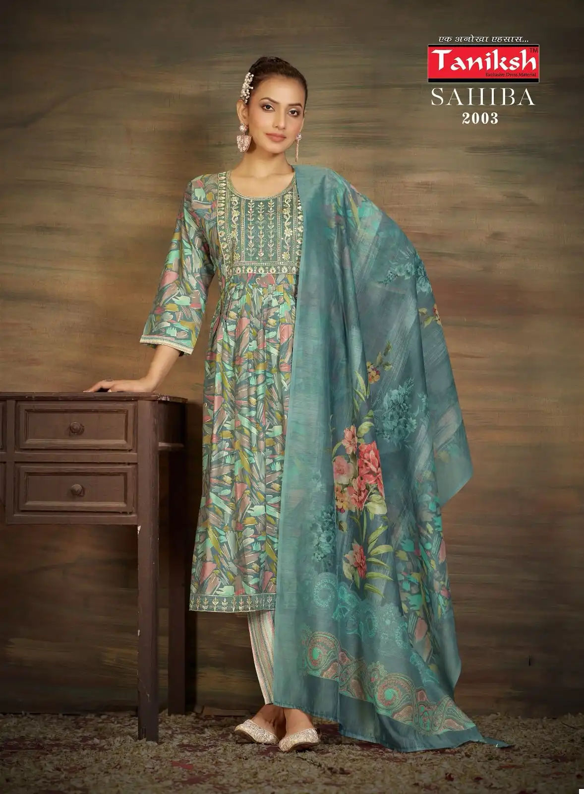 Taniksh Sahiba Vol 2 Muslin Print Wholesale Readymade Salwar Suit Catalog — Wholesale Salwar Suits, MPA wholesale from Surat - Gallery Image 4