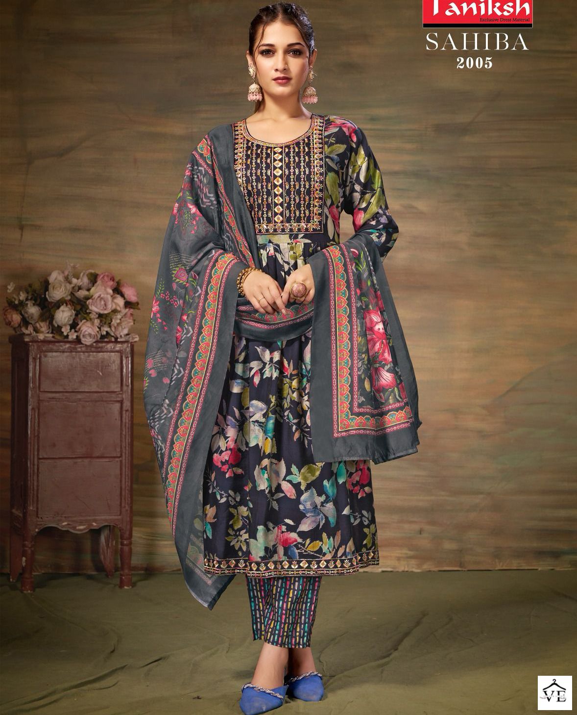 Taniksh Sahiba Vol 2 Muslin Wholesale Nyra Cut Style Designer Readymade Salwar Suit Catalog - 8 Pcs Set — Wholesale Salwar Suits, MPA wholesale from Surat — view 1