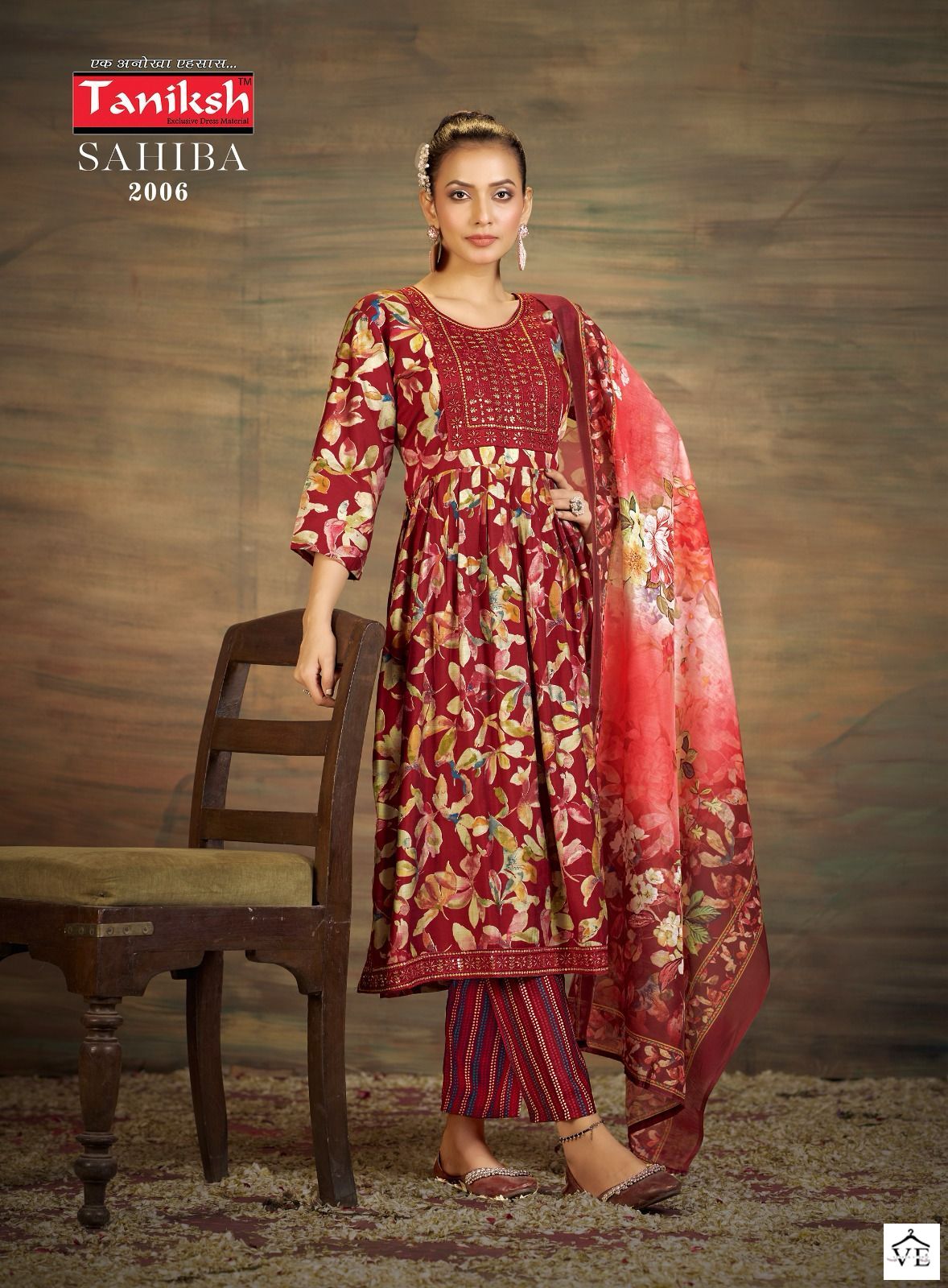 Taniksh Sahiba Vol 2 Muslin Wholesale Nyra Cut Style Designer Readymade Salwar Suit Catalog - 8 Pcs Set — Wholesale Salwar Suits, MPA wholesale from Surat - Gallery Image 2