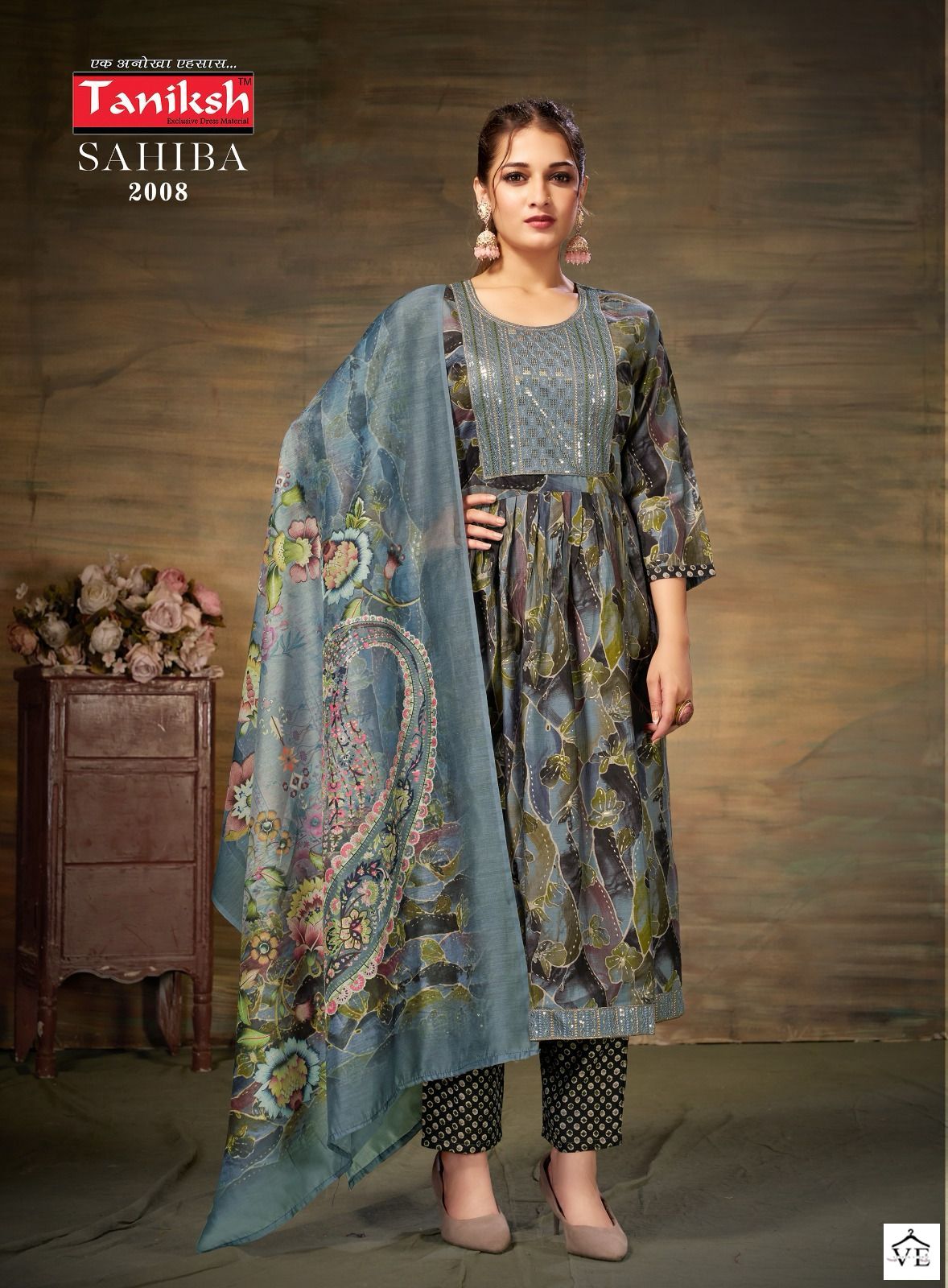 Taniksh Sahiba Vol 2 Muslin Wholesale Nyra Cut Style Designer Readymade Salwar Suit Catalog - 8 Pcs Set — Wholesale Salwar Suits, MPA wholesale from Surat - Gallery Image 5