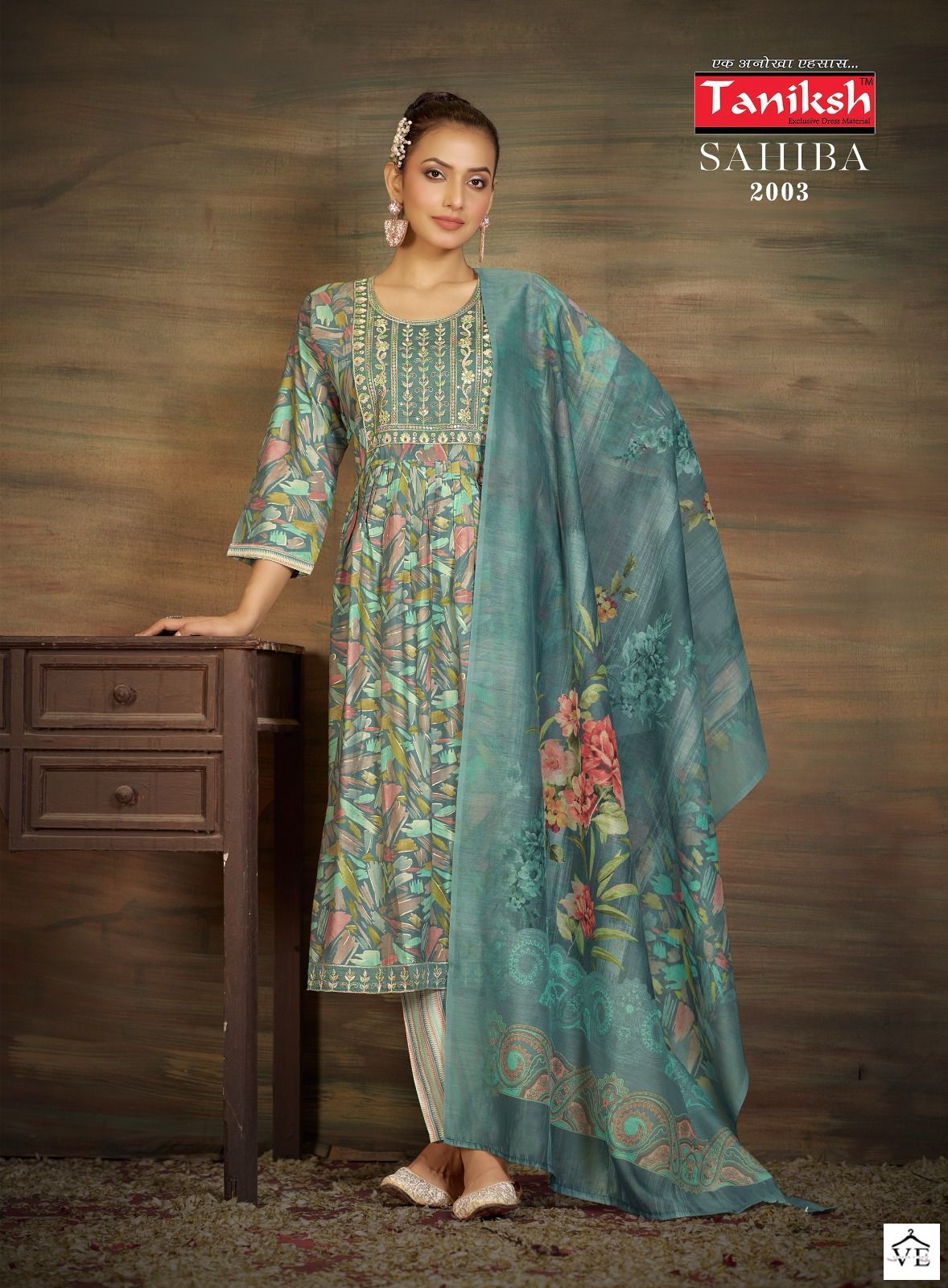 Taniksh Sahiba Vol 2 Muslin Wholesale Nyra Cut Style Designer Readymade Salwar Suit Catalog - 8 Pcs Set — Wholesale Salwar Suits, MPA wholesale from Surat - Gallery Image 8