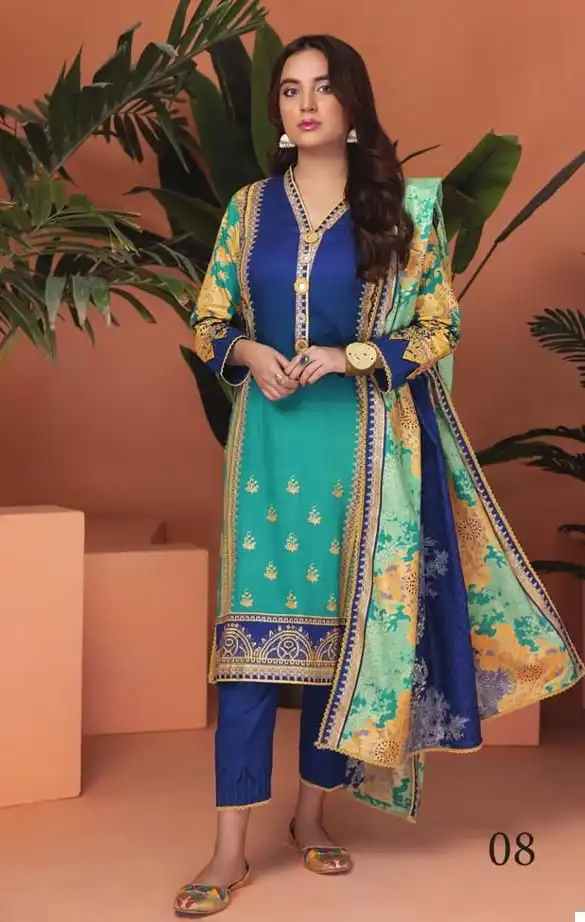 VE Sahil Printed Lawn Vol 2 - 2023 Lawn Wholesale Pakistani Suit Catalog — Wholesale Salwar Suits, MPA wholesale from Surat - Gallery Image 4