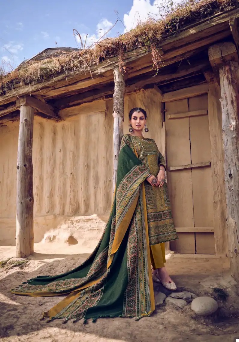 Belliza Saiba Woolen Pashmina Wholesale Winter Wear Salwar Suit Catalog - 8 Pcs Set — Wholesale Salwar Suits, Belliza Designer wholesale from Surat - Gallery Image 7