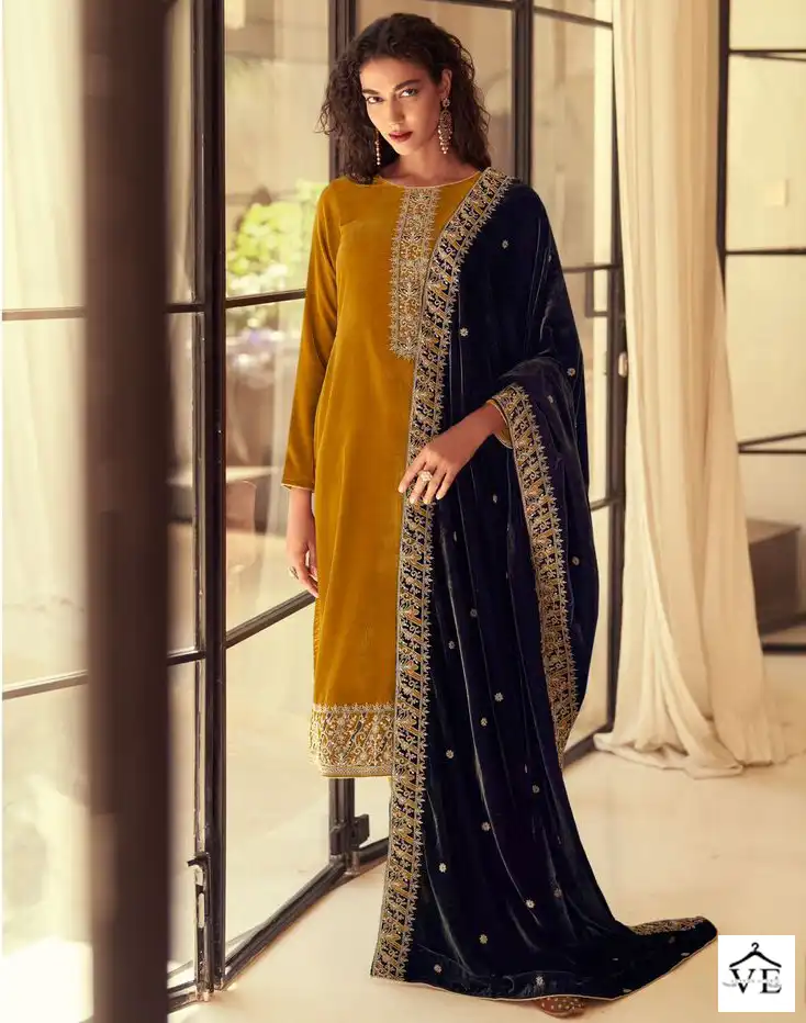 Mumtaz Arts Saira Velvet Wholesale Designer Winter Wear Salwar Suit Catalog — Wholesale Salwar Suits, MPA wholesale from Surat — view 1